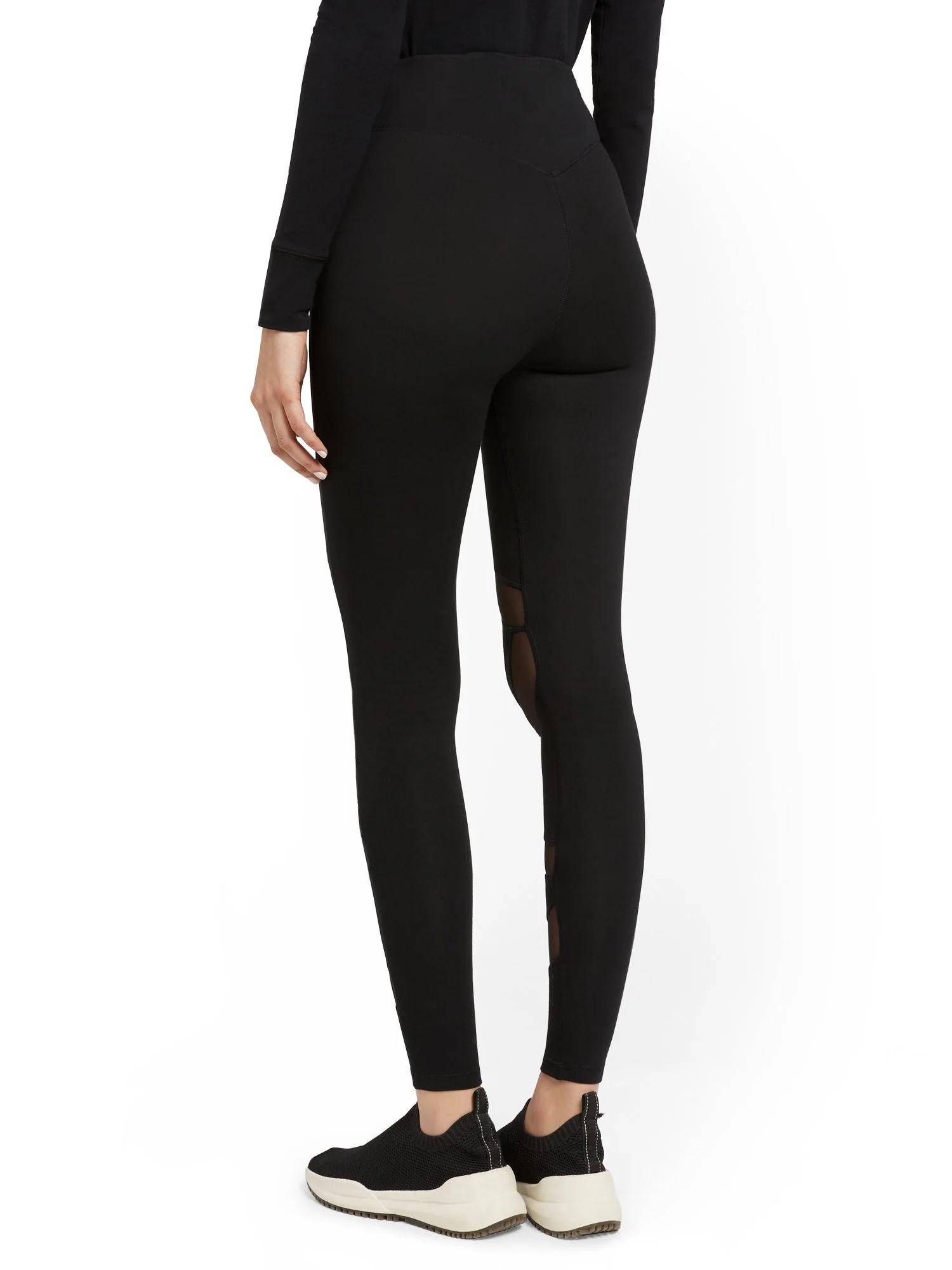 Tall Mesh-Stripe Pocket Legging - Image 3