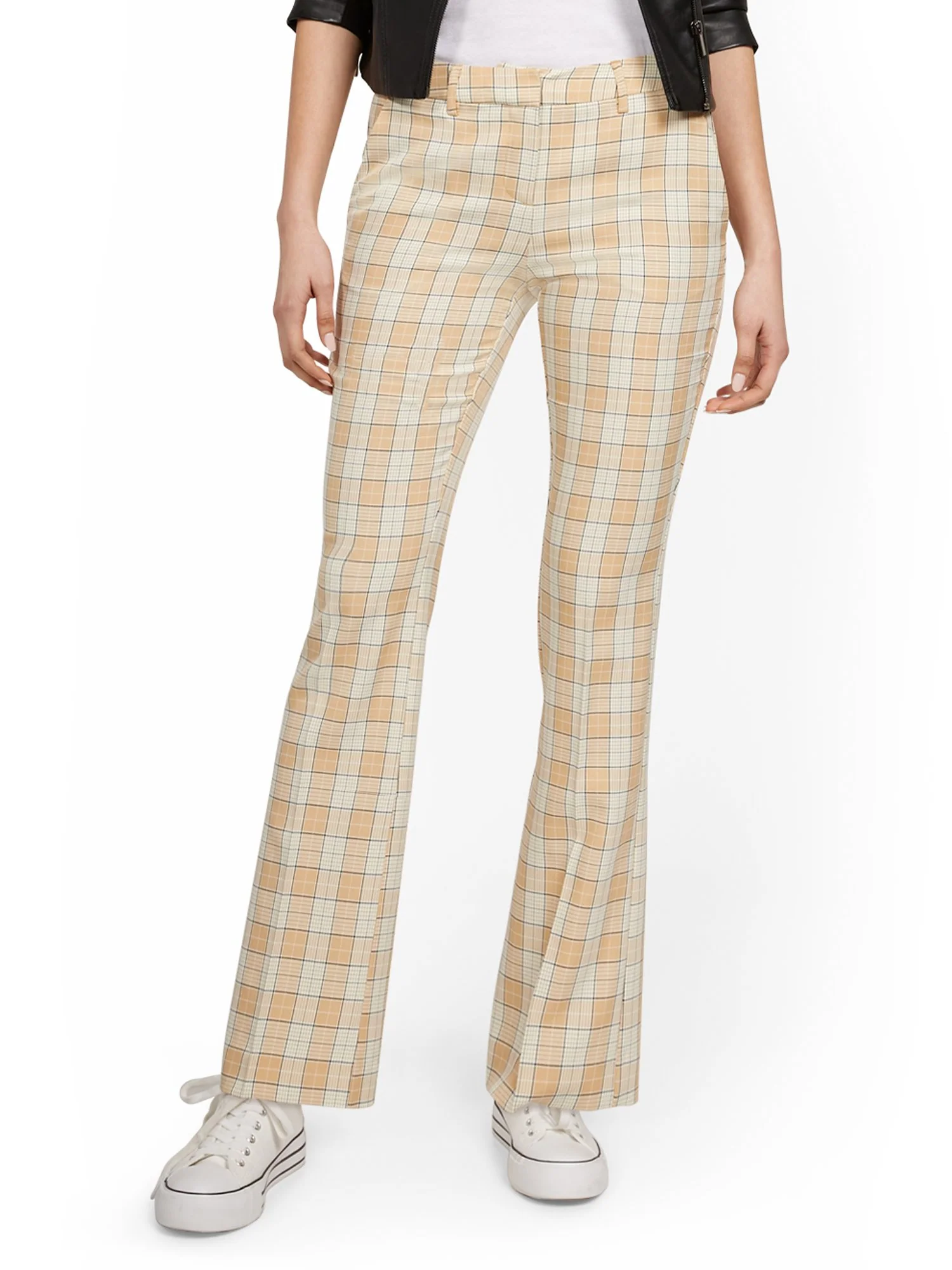 Tall Mid-Rise Modern Bootcut Pant - Plaid - Image 2