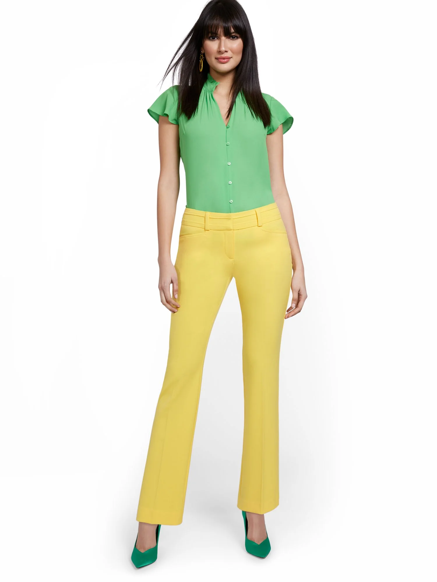 Tall Mid-Rise Modern Fit Barely Bootcut Pant  - Essential Stretch - Image 12