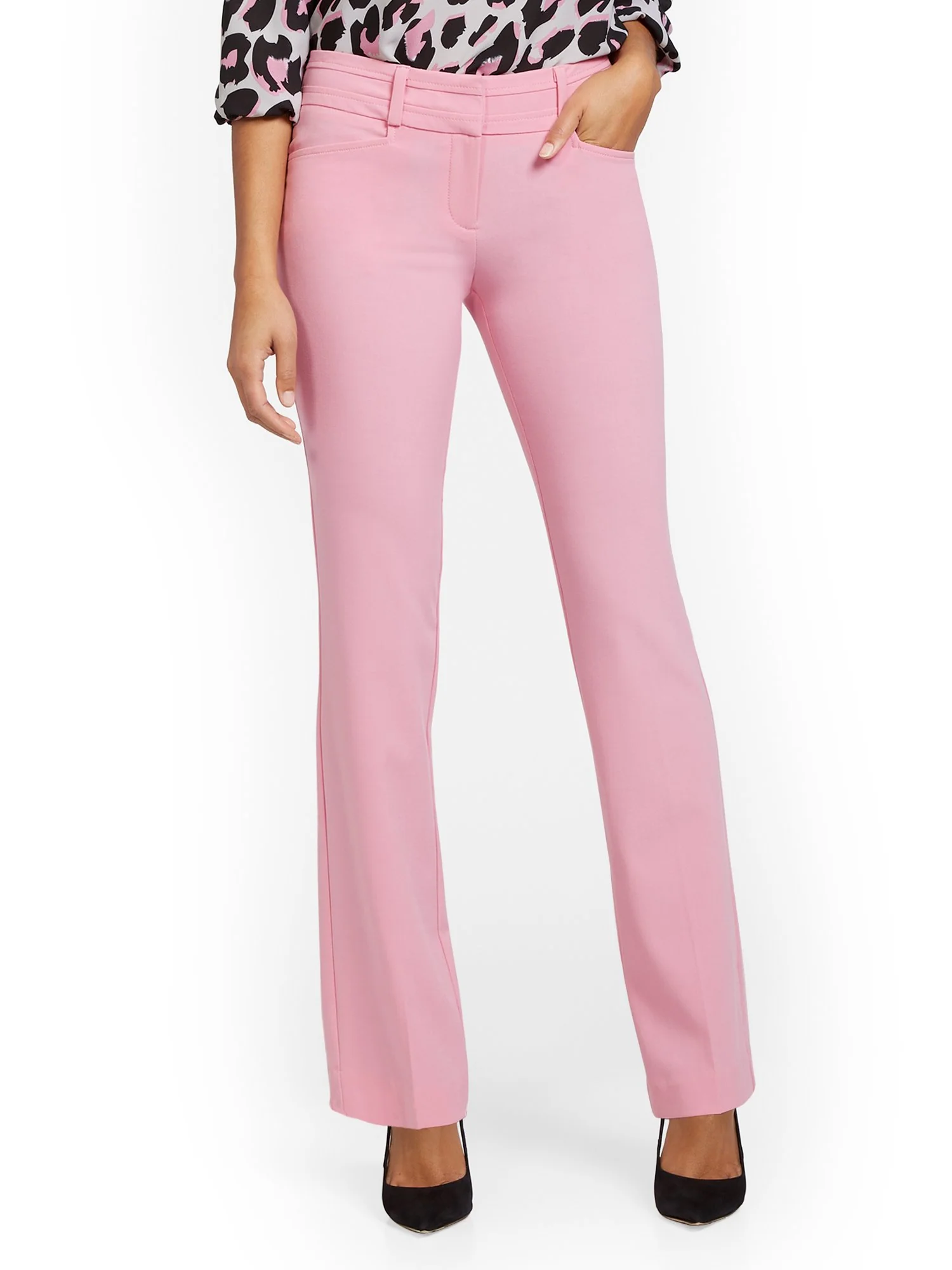 Tall Mid-Rise Modern Fit Barely Bootcut Pant  - Essential Stretch - Image 15