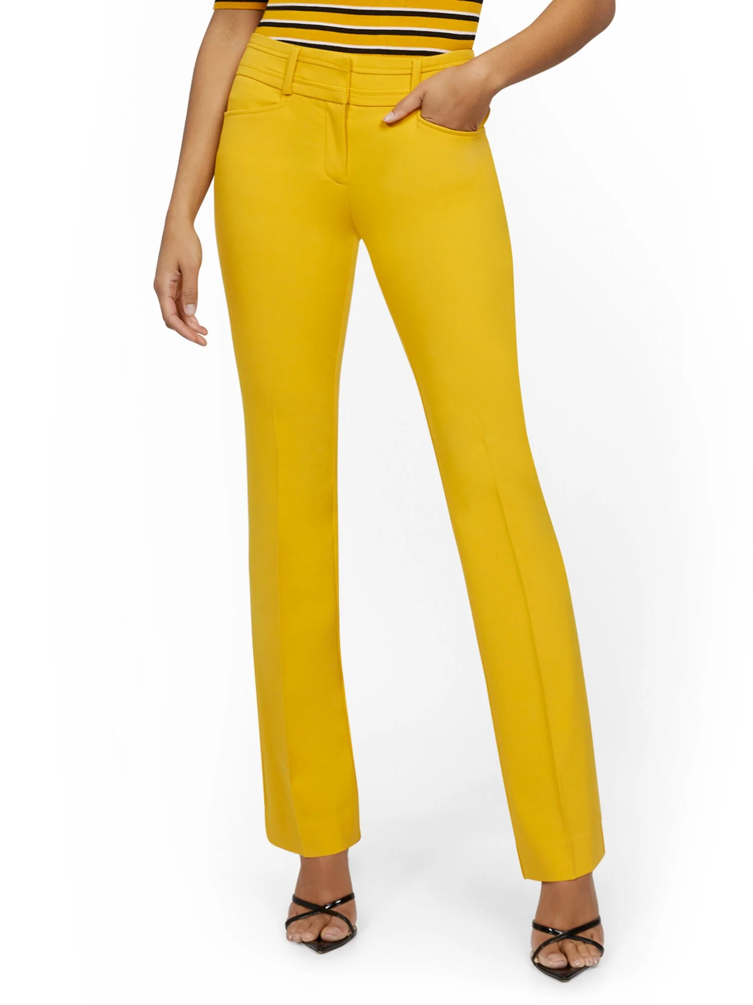 Tall Mid-Rise Modern Fit Barely Bootcut Pant  - Essential Stretch - Image 19