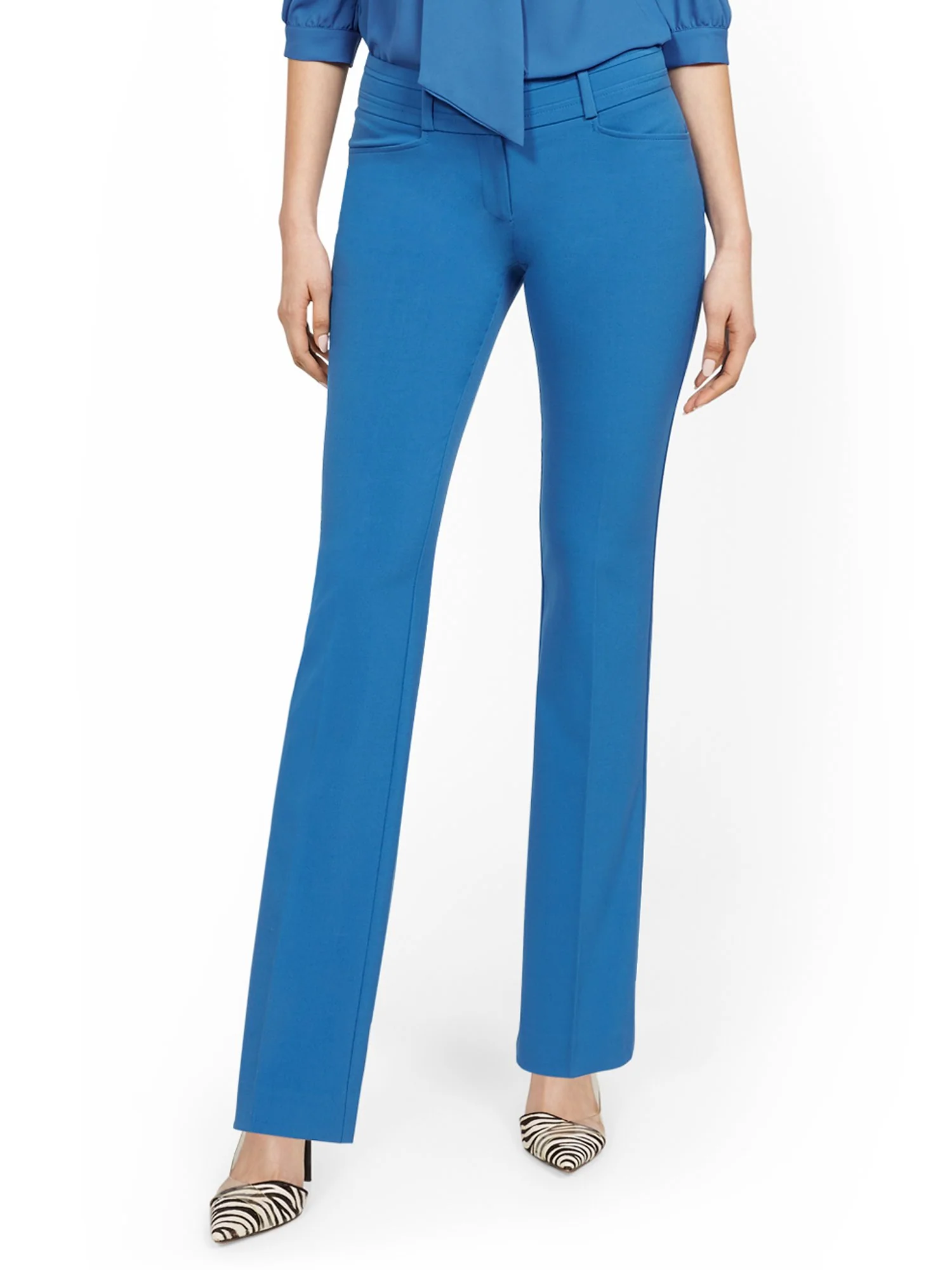Tall Mid-Rise Modern Fit Barely Bootcut Pant  - Essential Stretch - Image 26