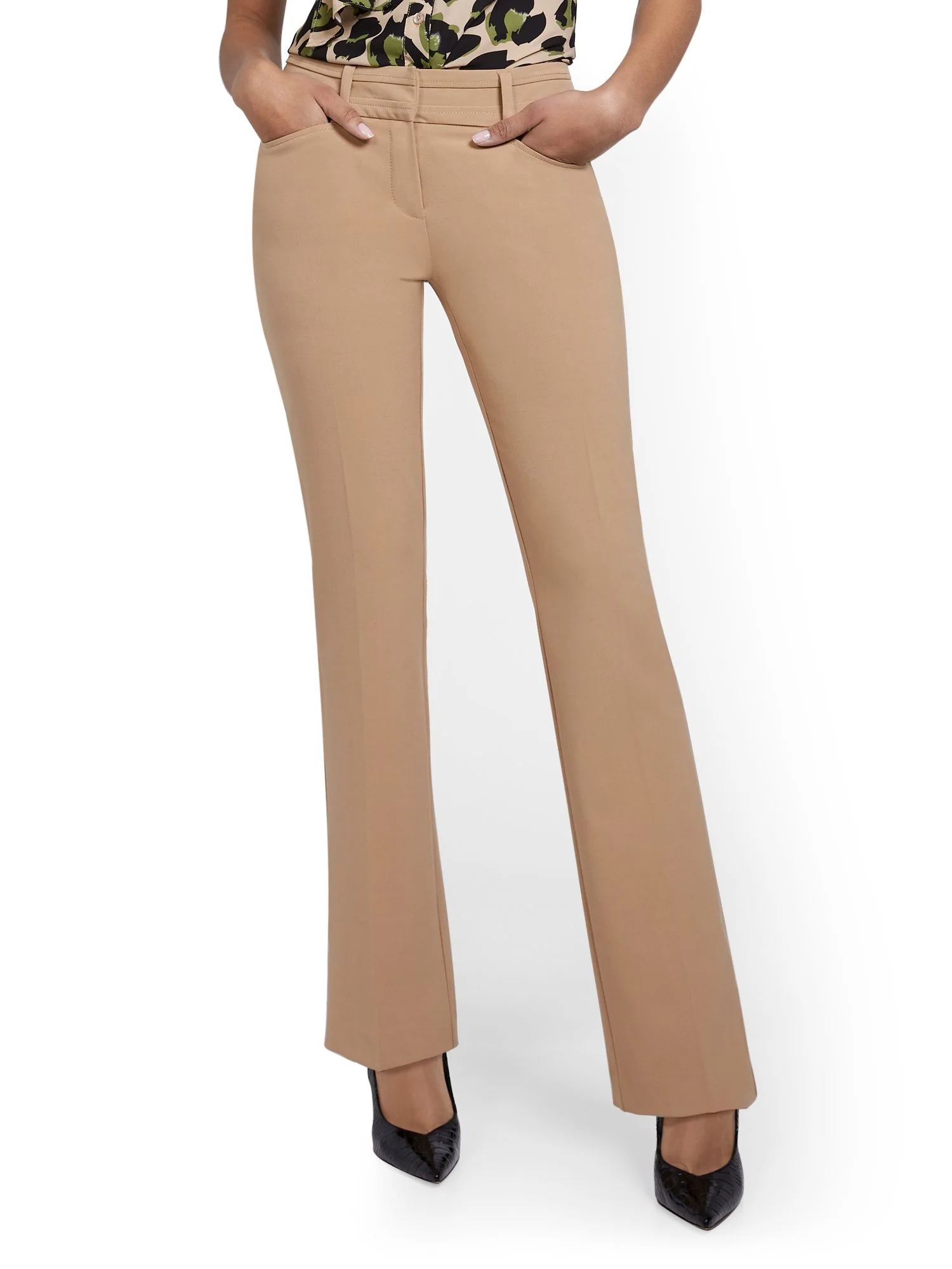 Tall Mid-Rise Modern Fit Barely Bootcut Pant  - Essential Stretch - Image 30