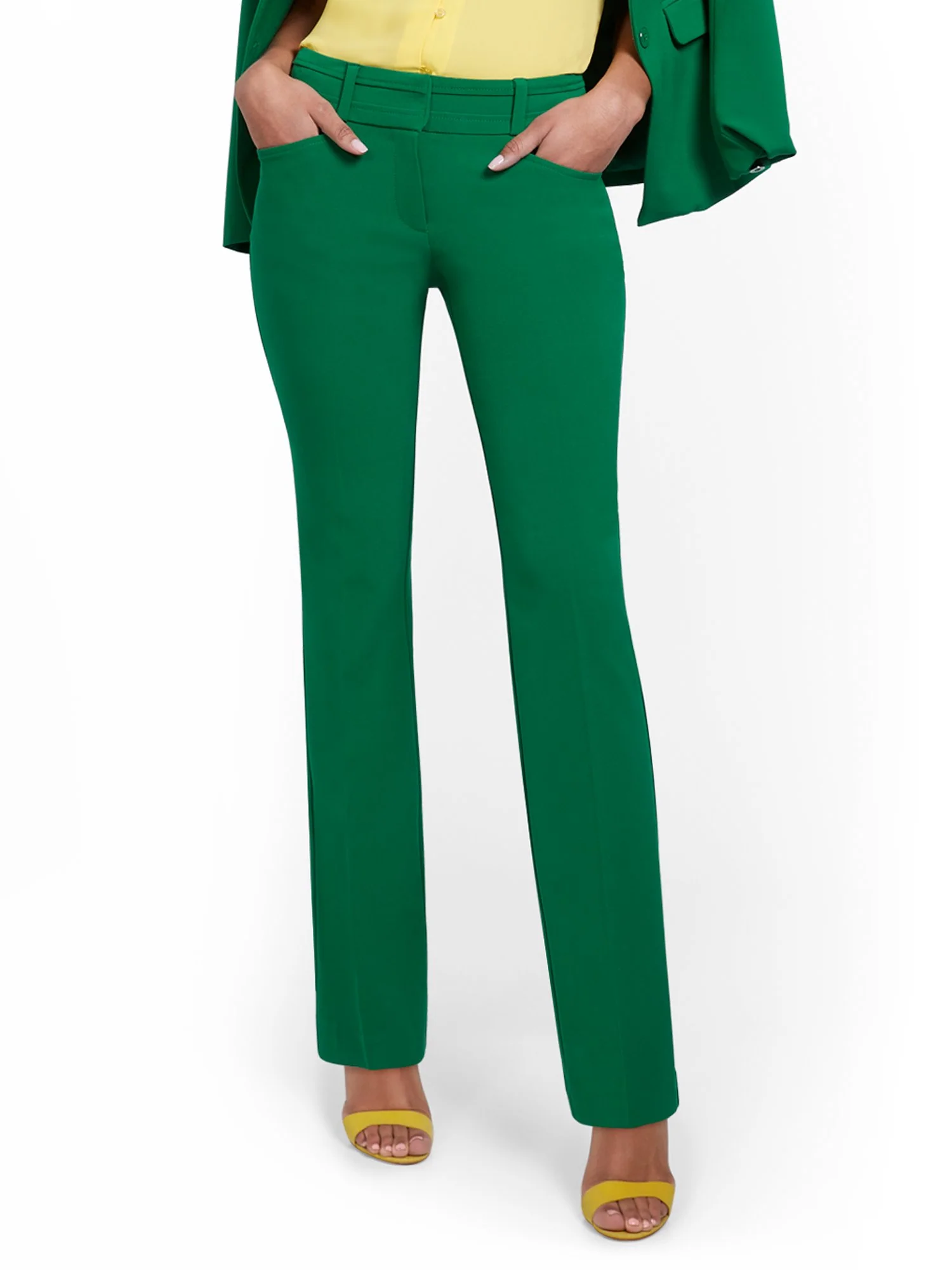 Tall Mid-Rise Modern Fit Barely Bootcut Pant  - Essential Stretch - Image 36