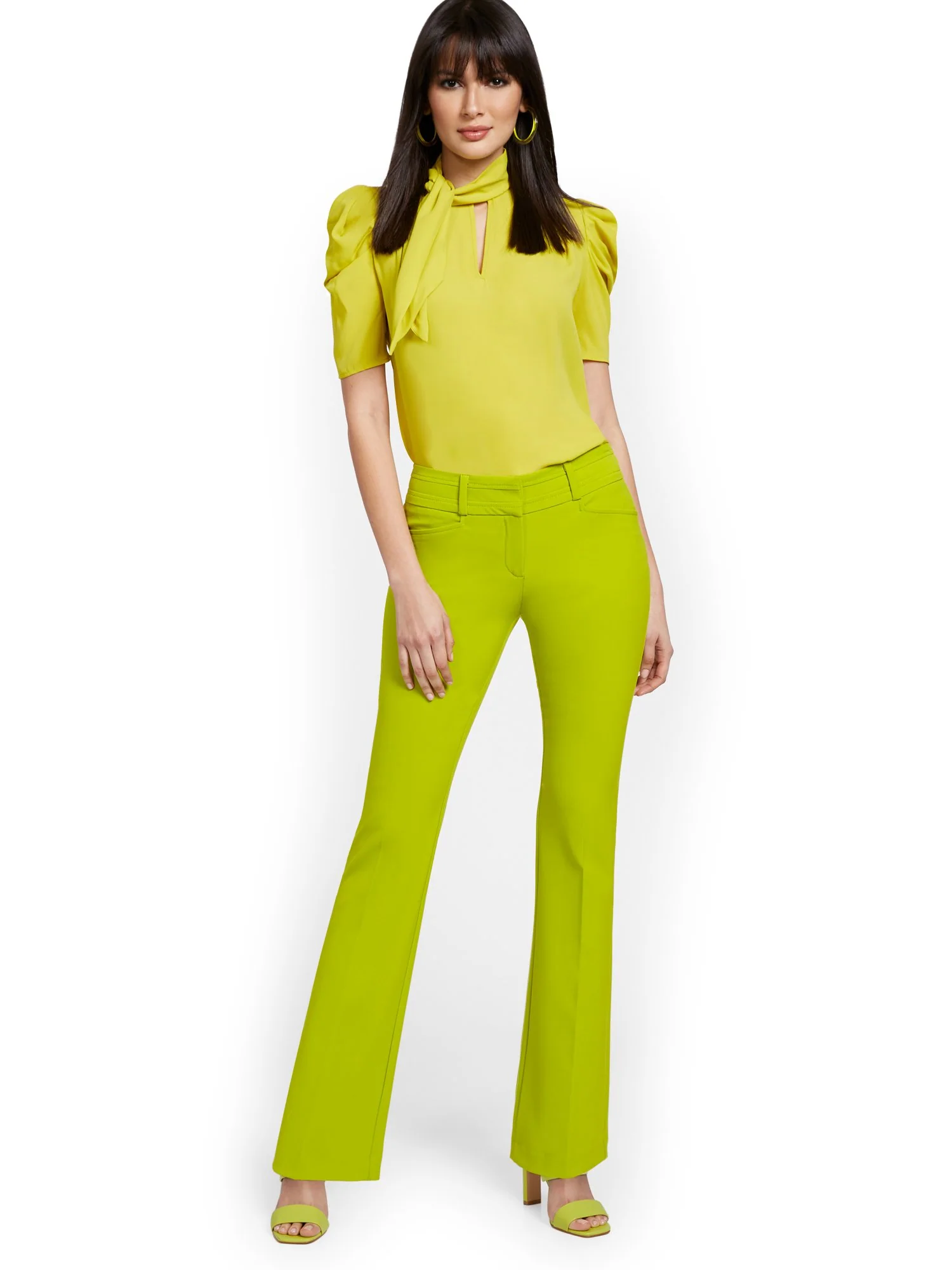 Tall Mid-Rise Modern Fit Barely Bootcut Pant  - Essential Stretch - Image 8
