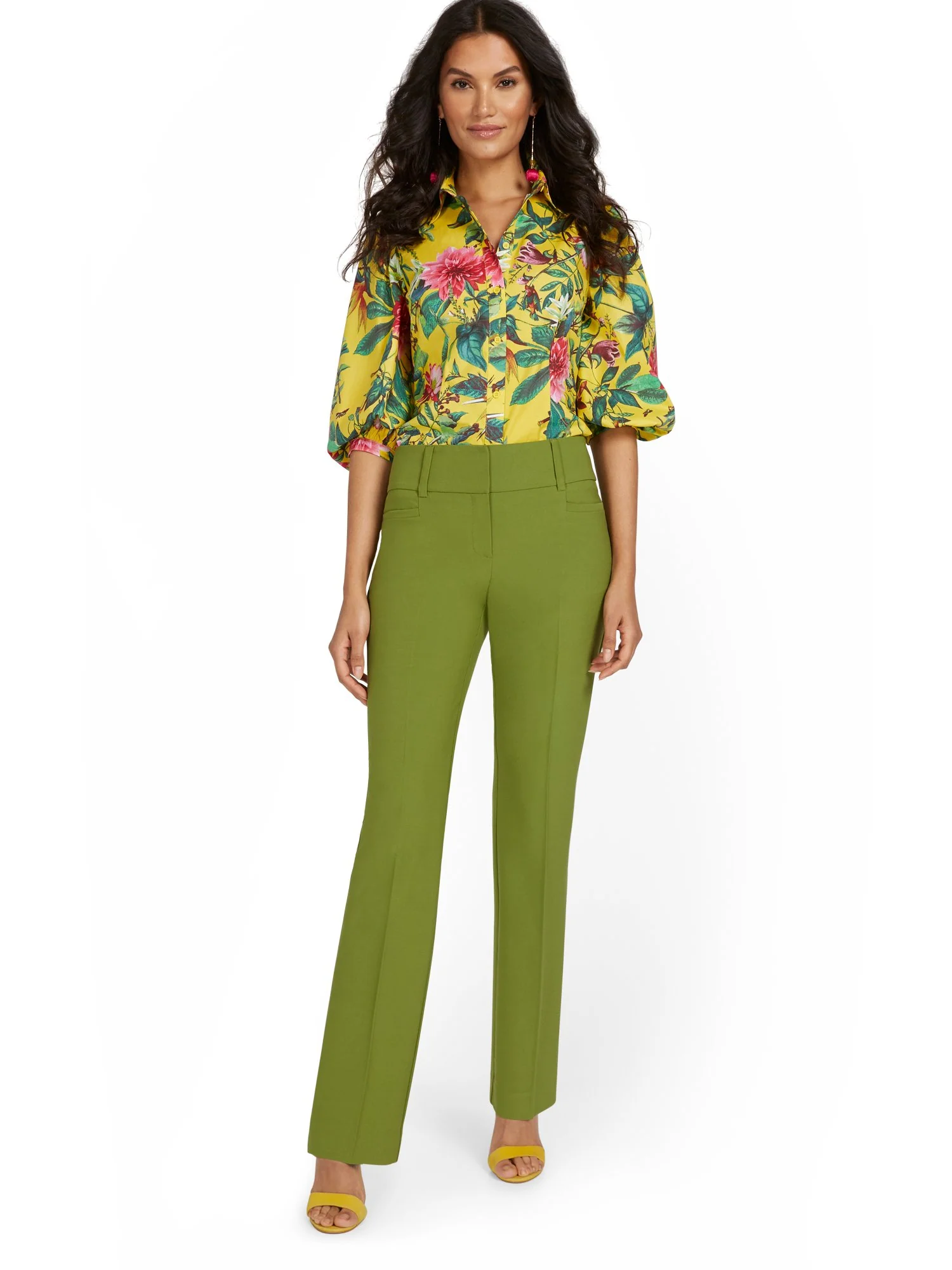 Tall Mid-Rise Straight-Leg Pant - Essential Stretch - 7th Avenue - Image 24