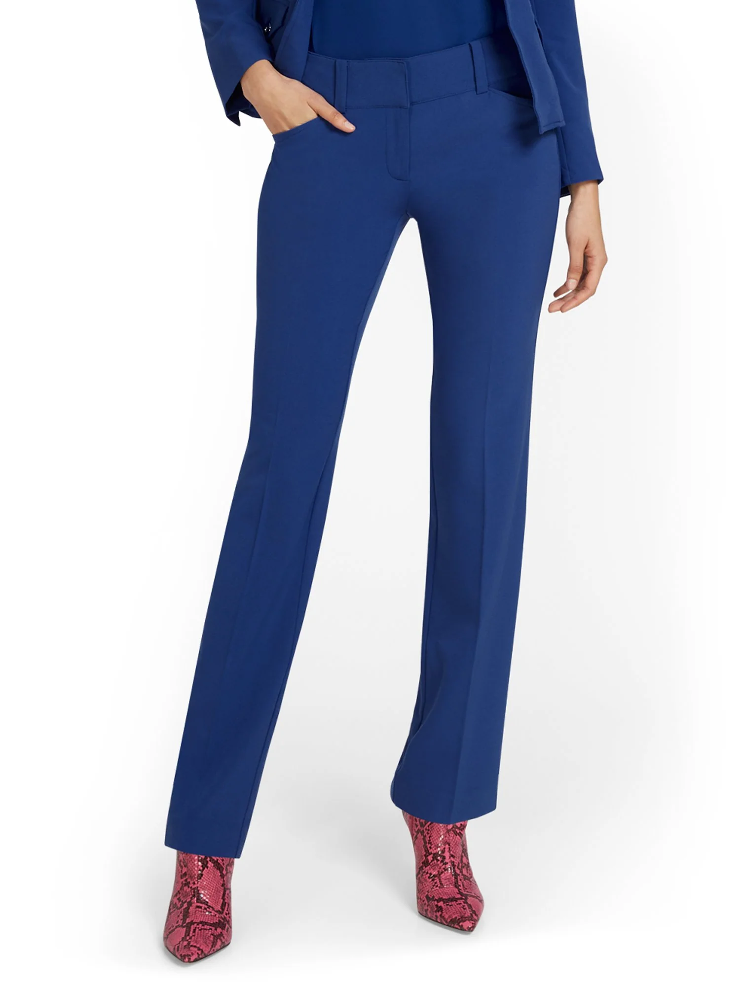 Tall Mid-Rise Straight-Leg Pant - Essential Stretch - 7th Avenue - Image 12