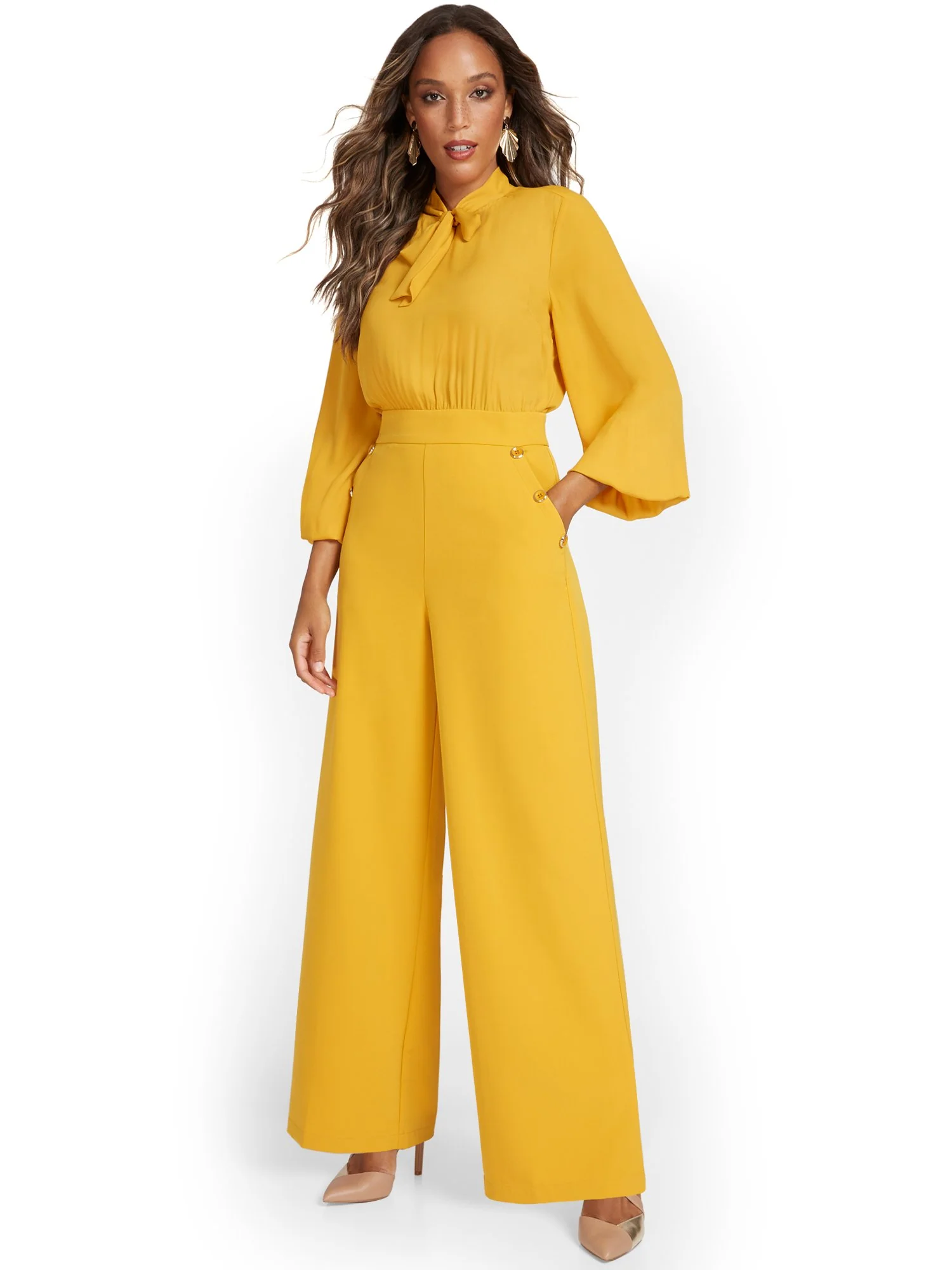 Tall Mixed Media Jumpsuit - Image 6