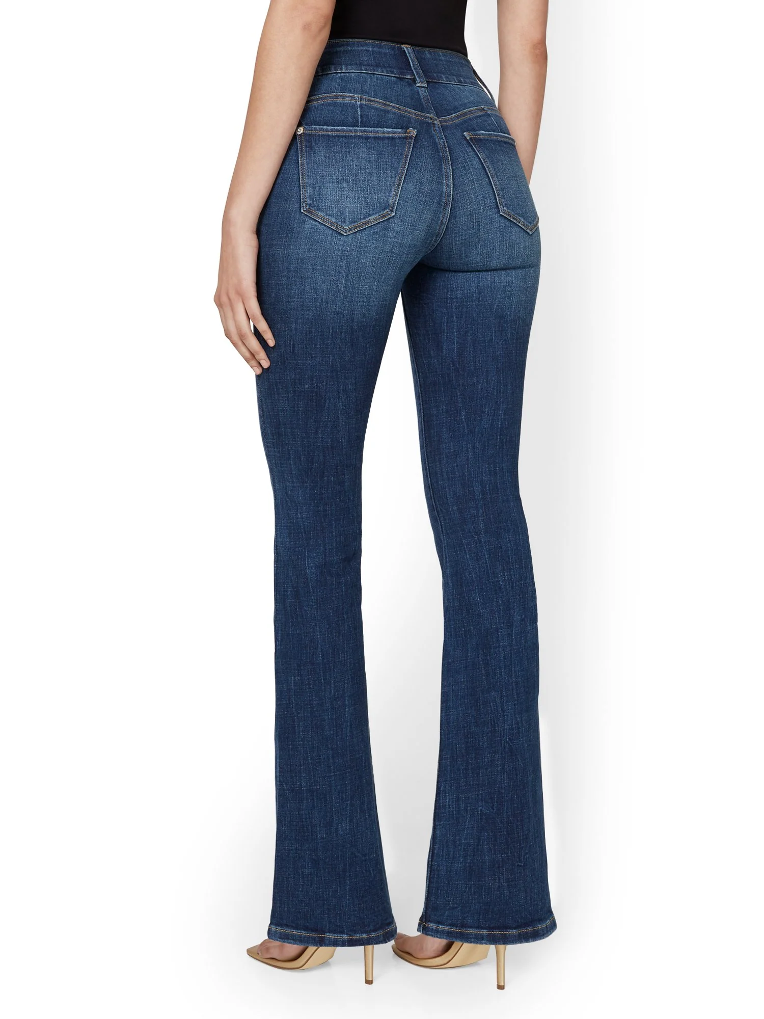 Tall Mya Curvy High-Waisted Bootcut Jeans - Medium Wash - Image 3
