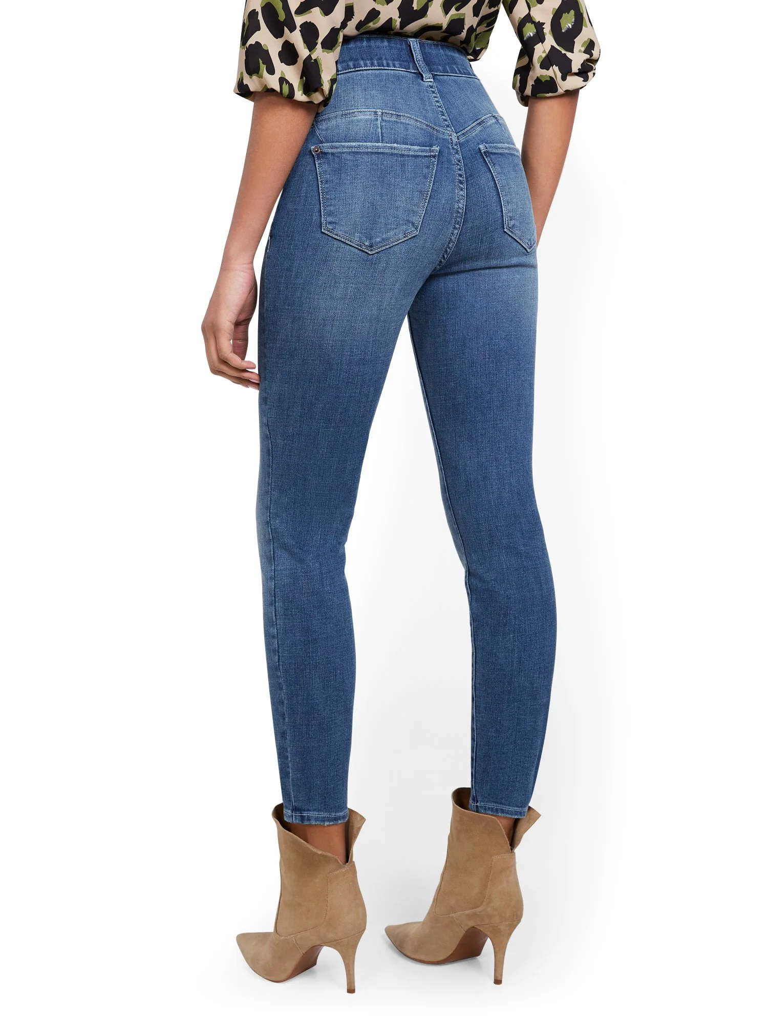 Tall Mya Curvy Super High-Waisted Sculpting No Gap Super-Skinny Ankle Jeans - Image 3