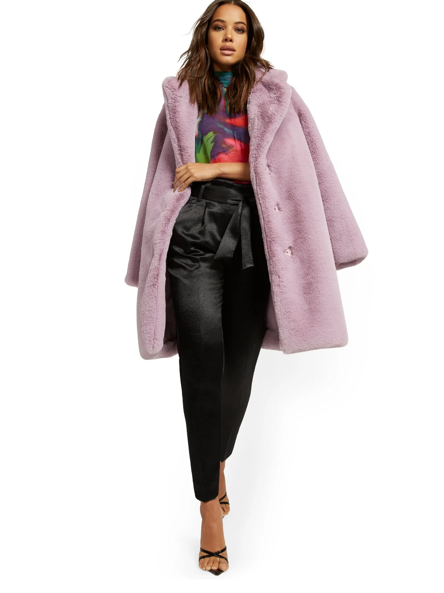 Tall Paperbag-Waist Slim Pant with Tie - Image 3