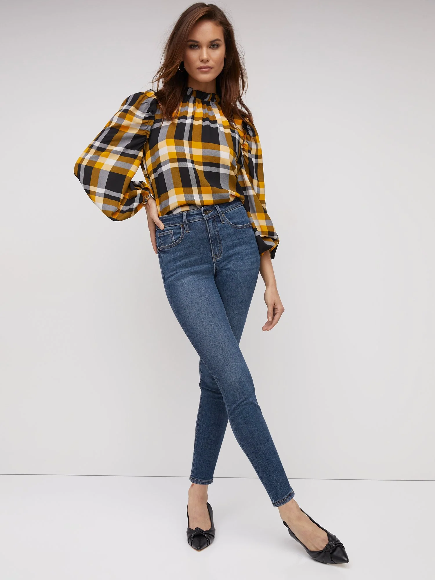 Tall Perfect Fit High-Waisted Super-Skinny Jeans - Medium Wash - Image 2