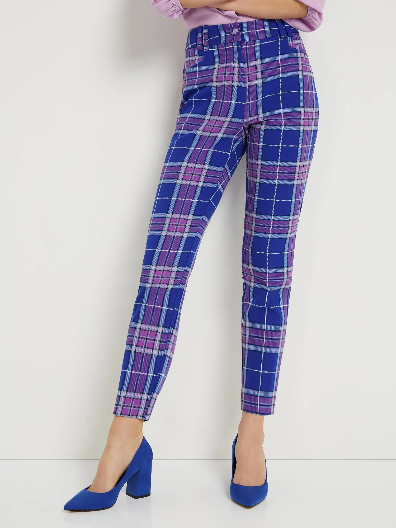 Tall Plaid Ankle Pant - Image 5