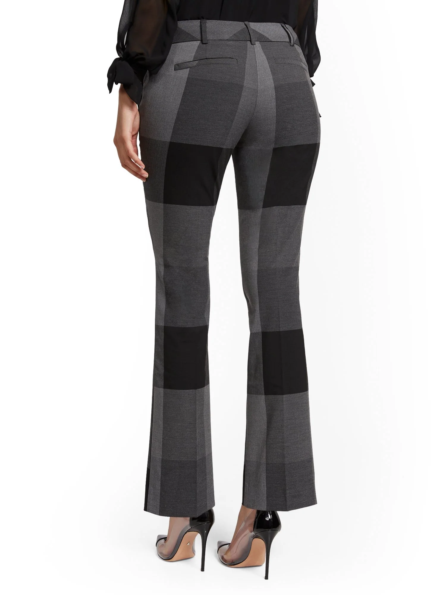 Tall Plaid Straight-Leg Pant - Signature - 7th Avenue - Image 3