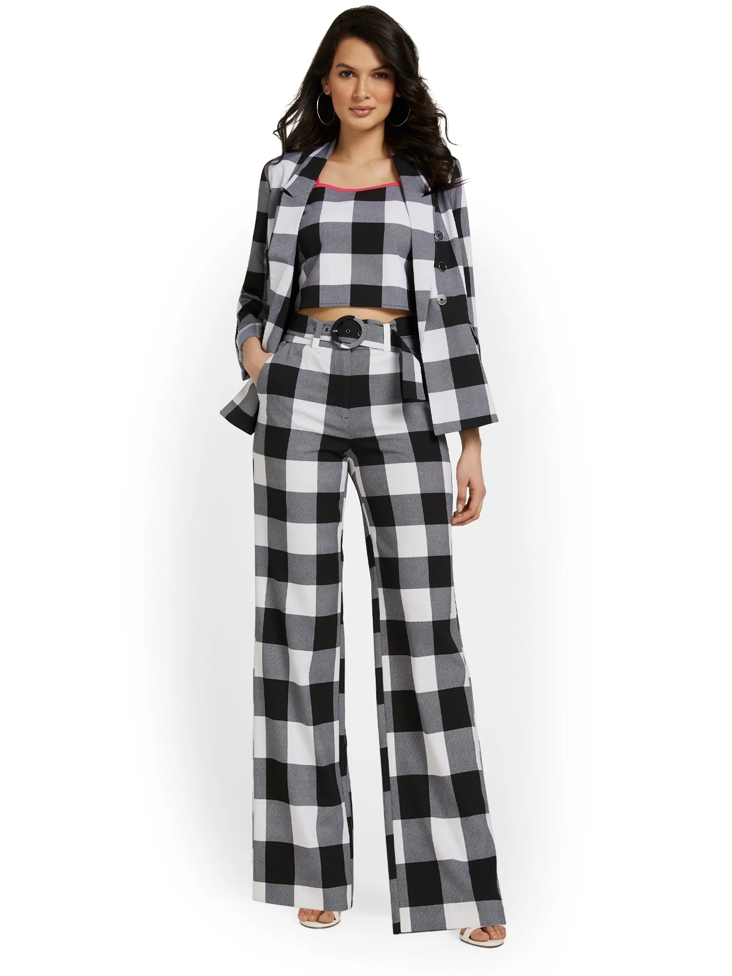 Tall Plaid Wide-Leg Pant - Image 4