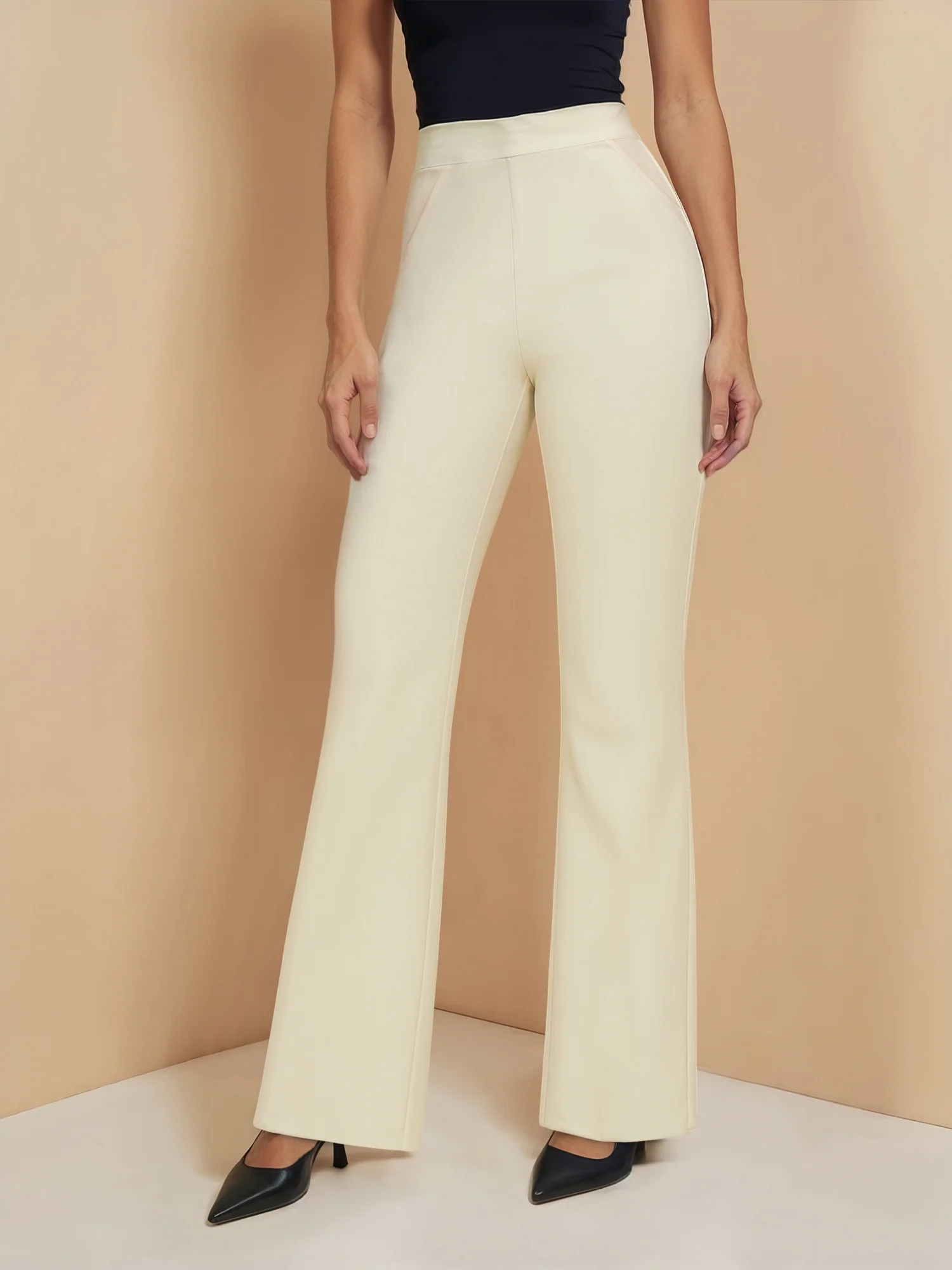Tall Ponte Flare High Rise Pant - Image 7