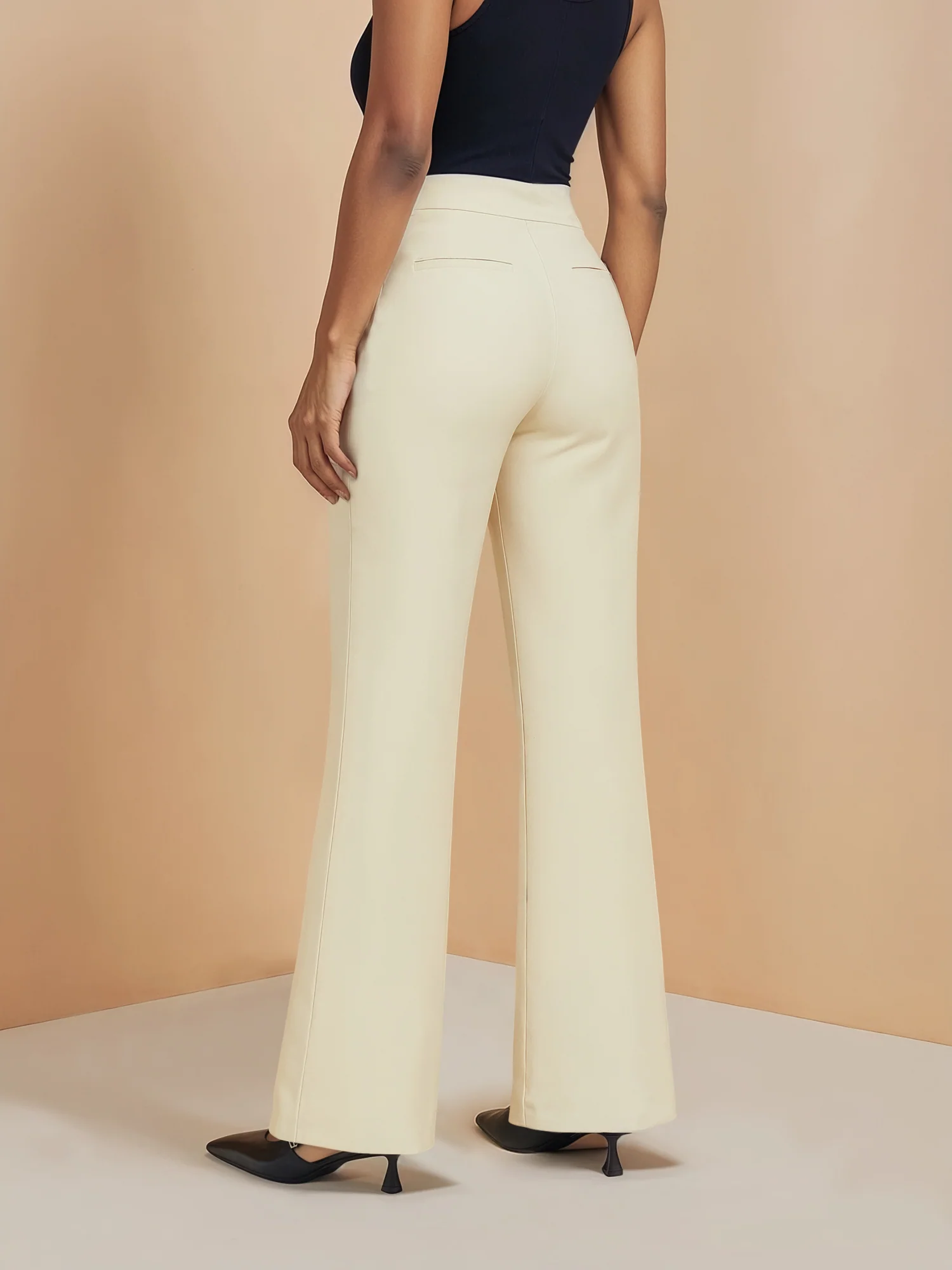 Tall Ponte Flare High Rise Pant - Image 8