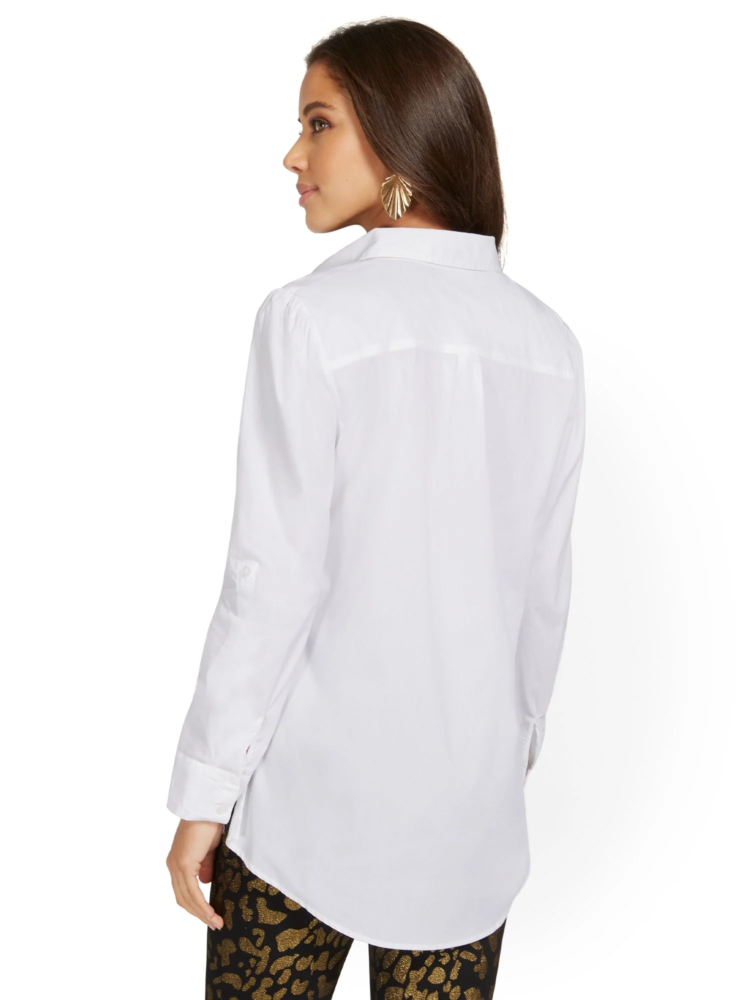 Tall Puff-Sleeve Madison Tunic Shirt - Image 5
