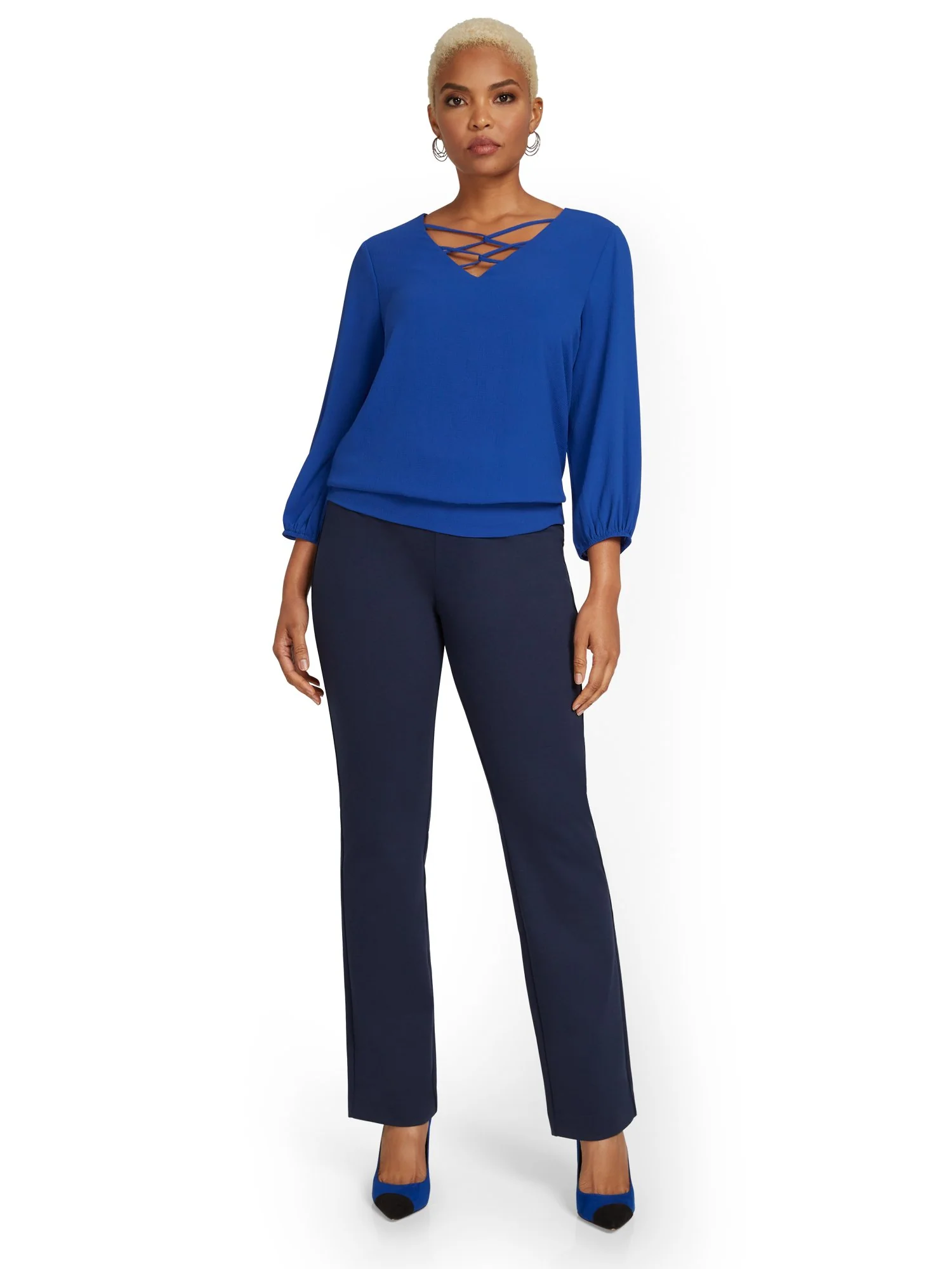 Tall Pull-On Straight-Leg Ponte Pant - Superflex - Image 13