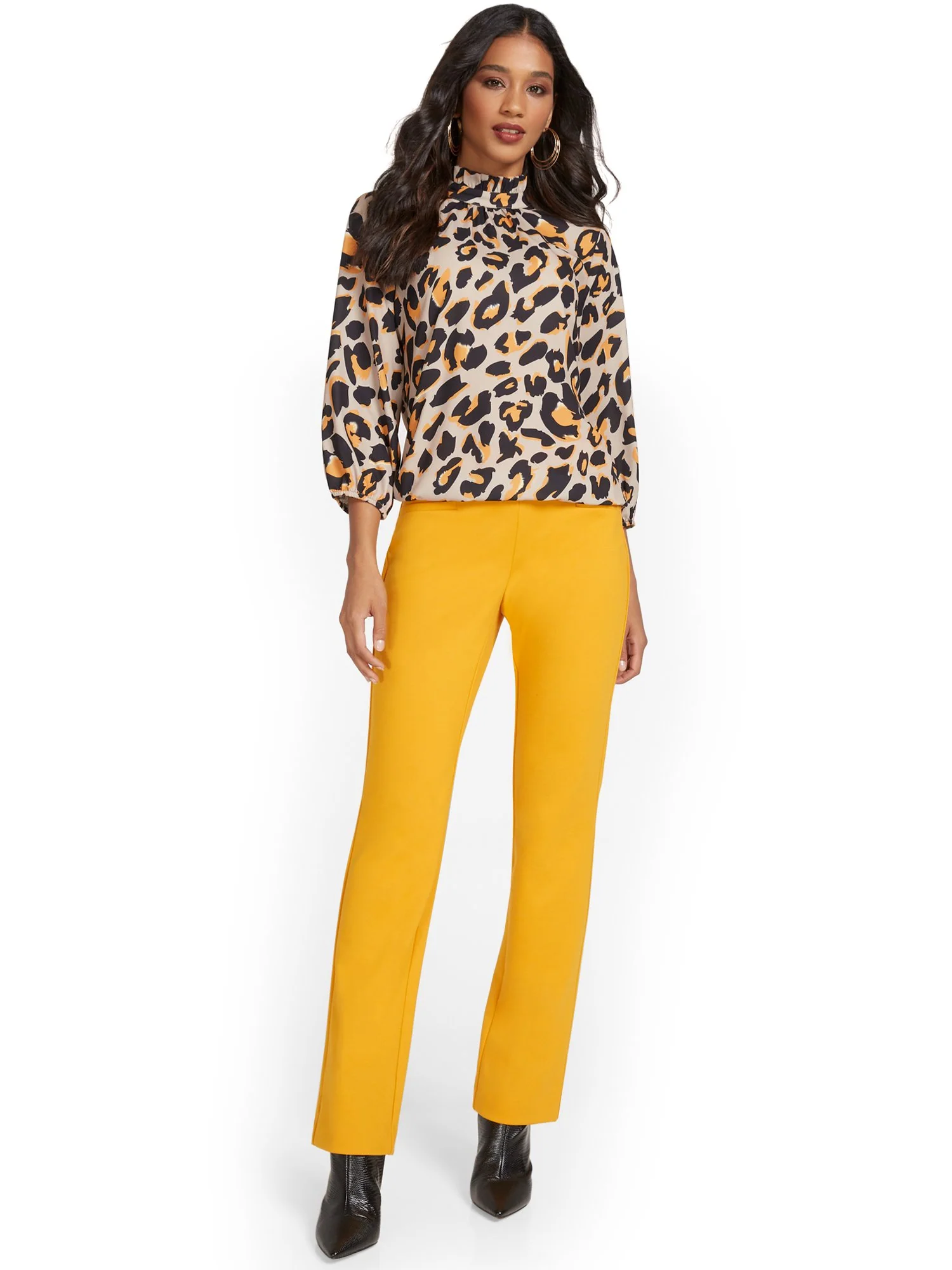Tall Pull-On Straight-Leg Ponte Pant - Superflex - Image 26