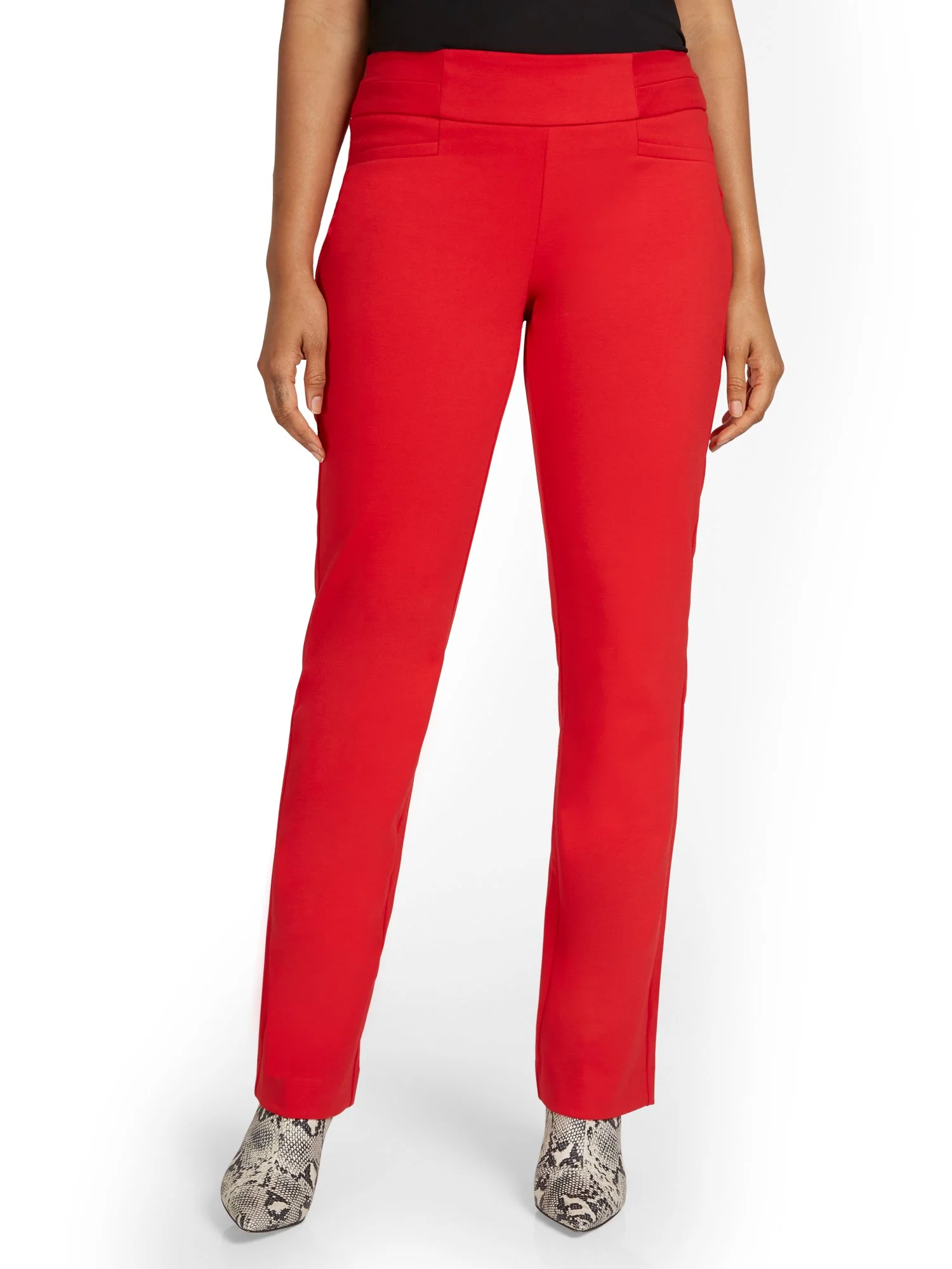 Tall Pull-On Straight-Leg Ponte Pant - Superflex - Image 9