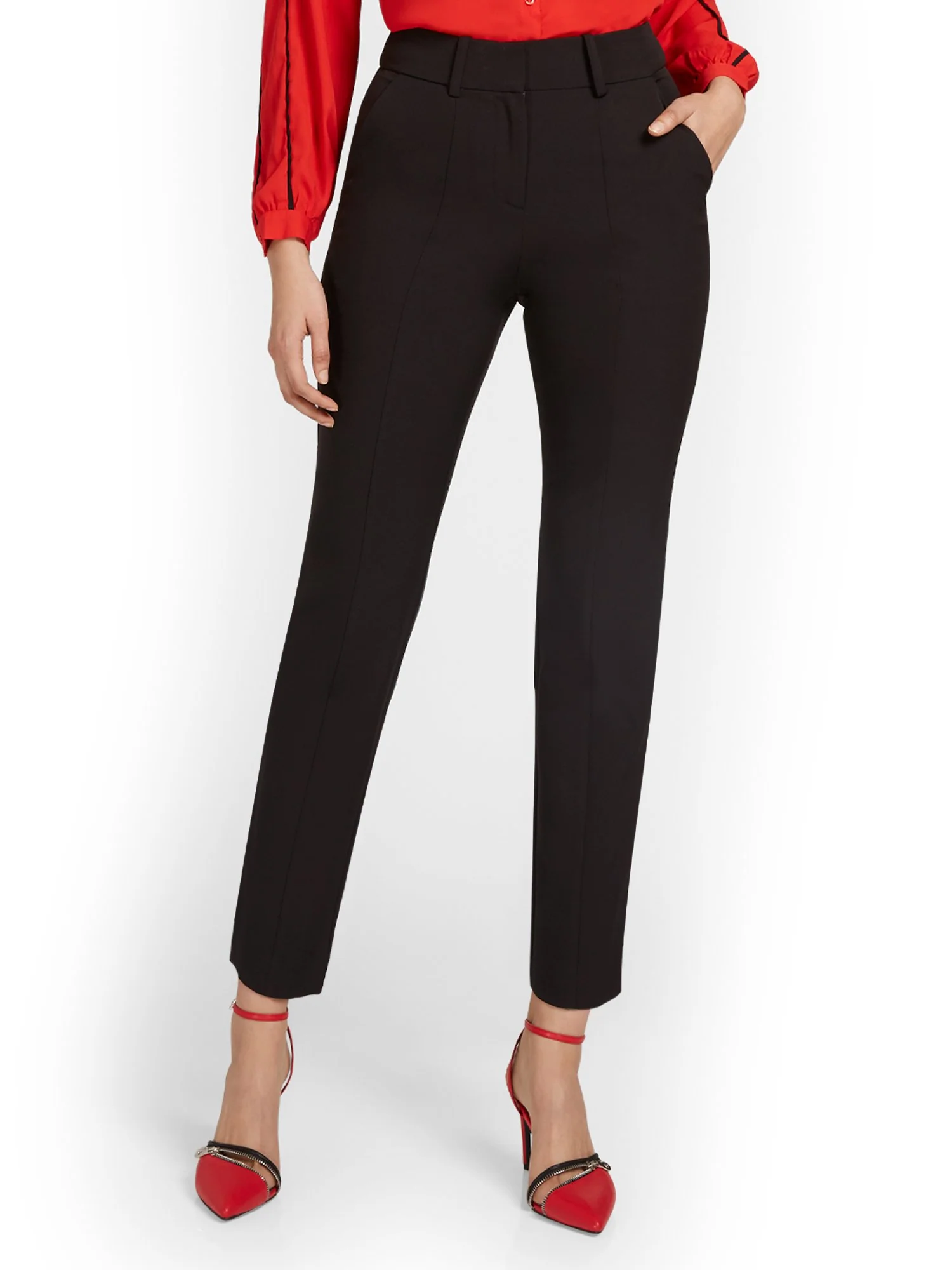 Tall Seamed Straight-Leg Ankle Pant - Image 2