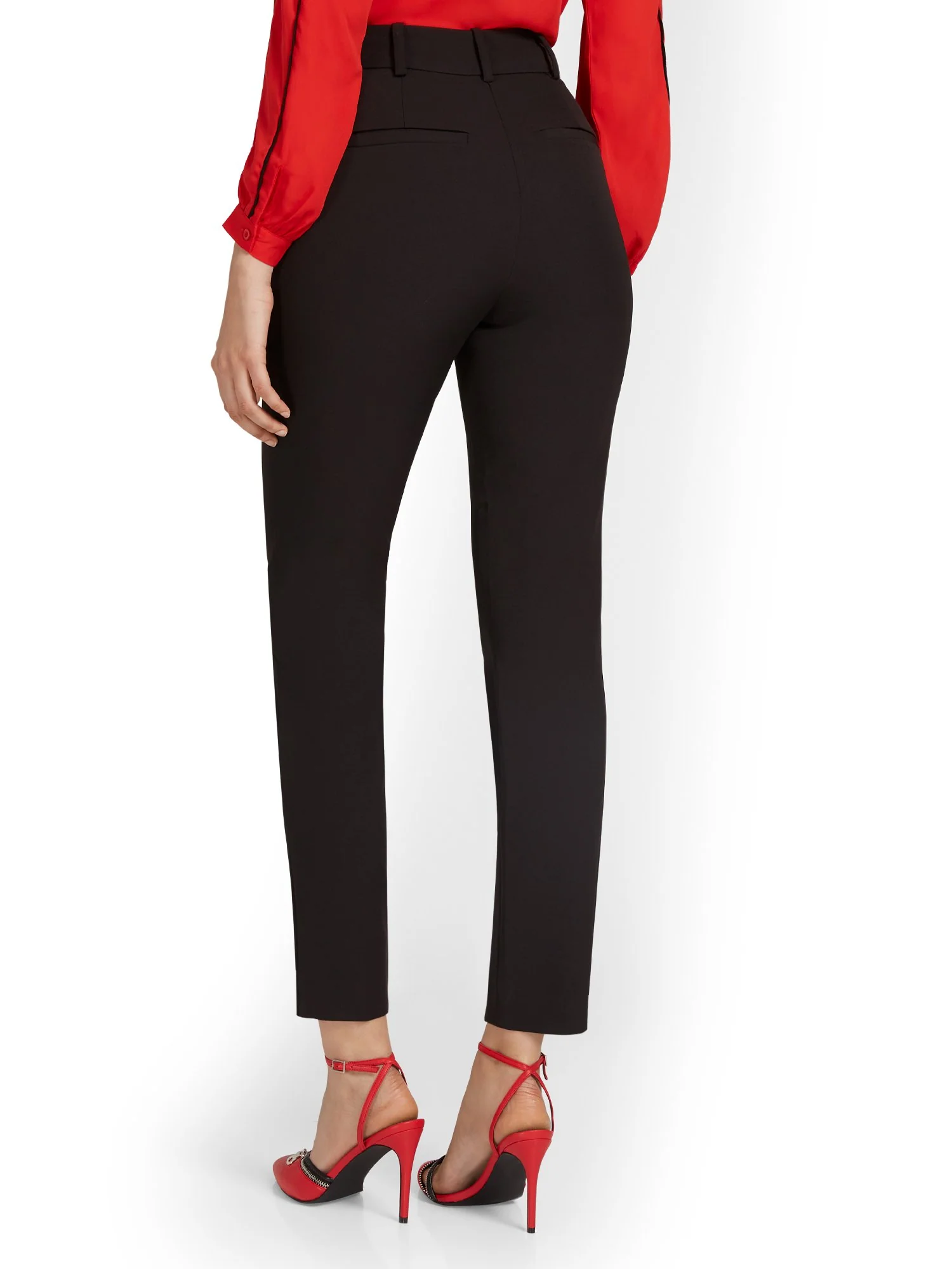 Tall Seamed Straight-Leg Ankle Pant - Image 3