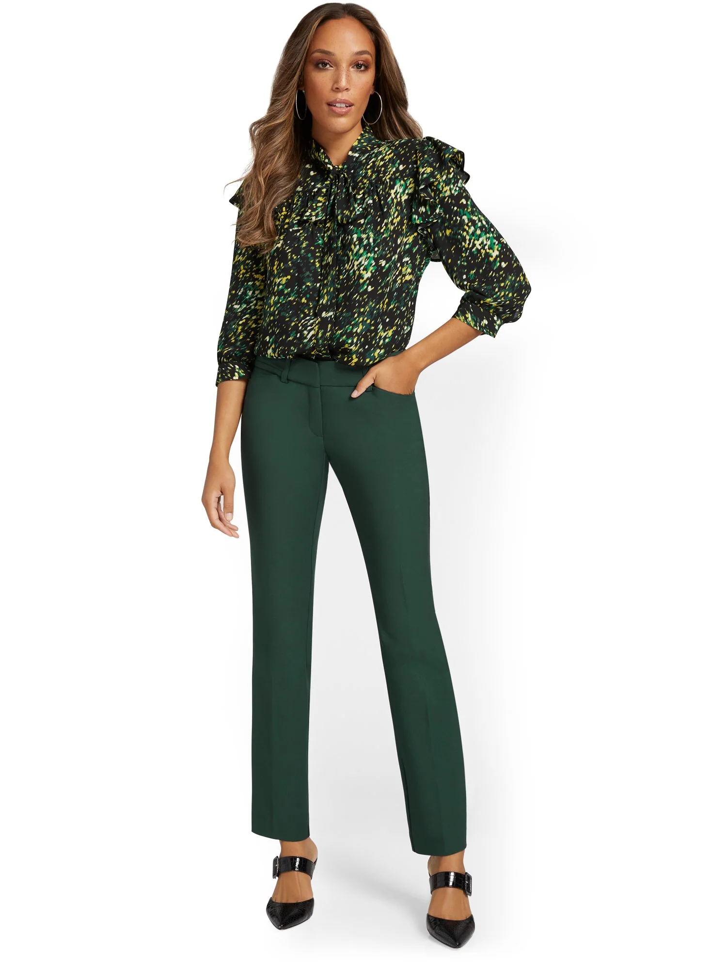 Tall Signature Fit Straight-Leg Pant - All-Season Stretch - 7th Avenue - Image 12