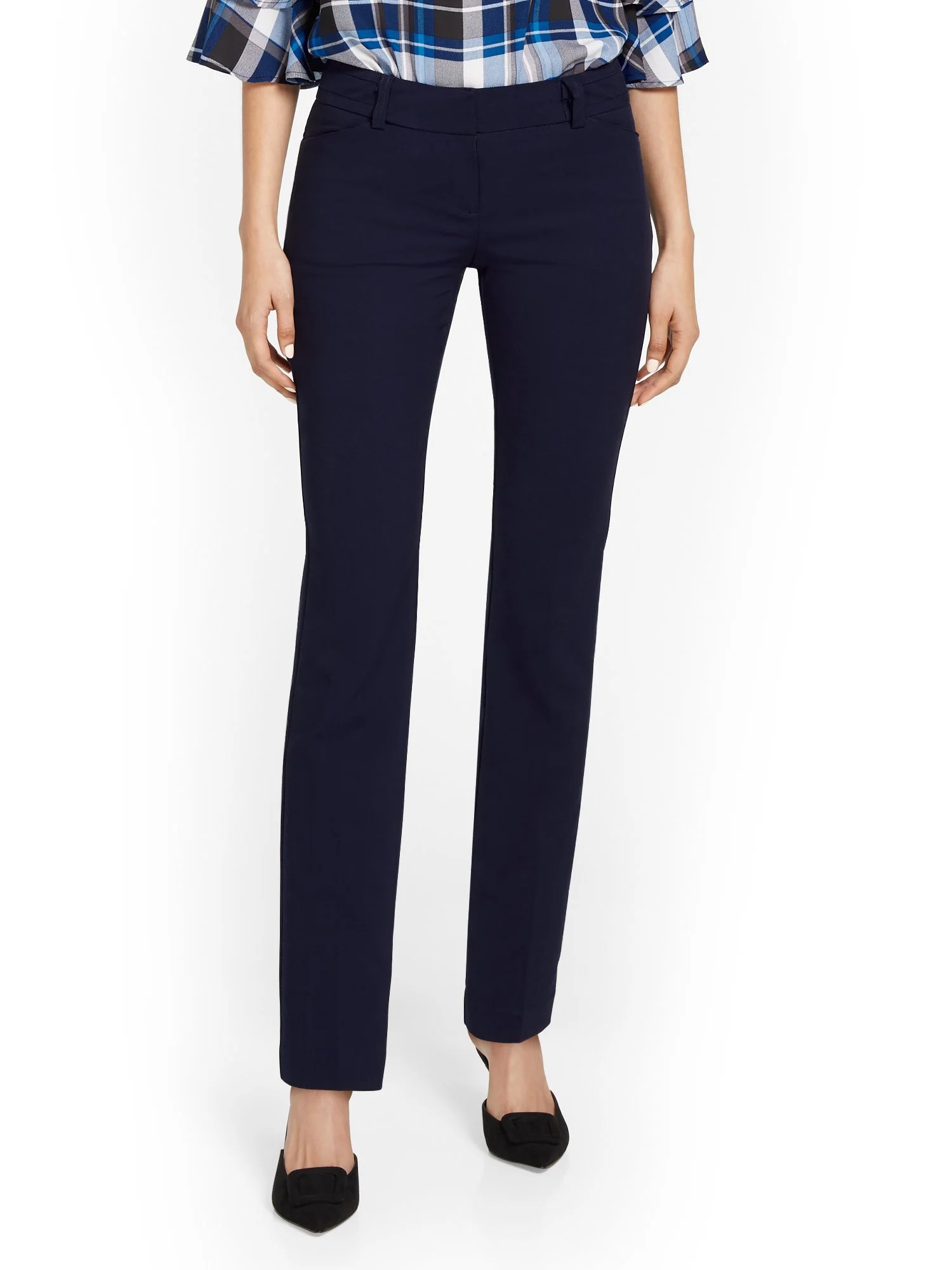 Tall Signature Fit Straight-Leg Pant - All-Season Stretch - 7th Avenue - Image 4