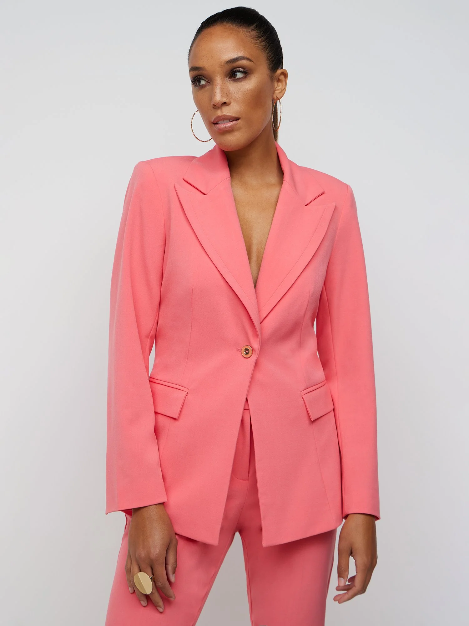Tall Single-Button Blazer - Essential Stretch - Image 6