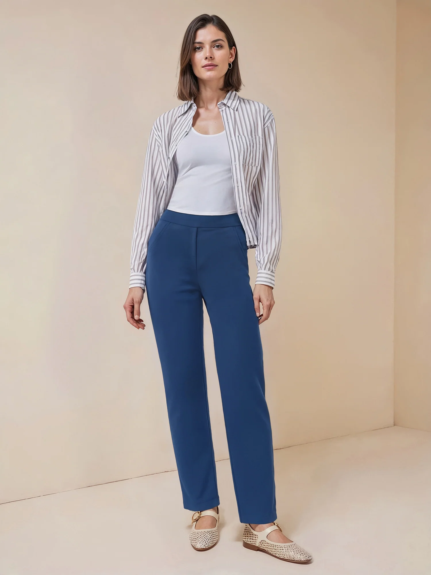 Tall Straight Fit Ponte Pant - Image 6