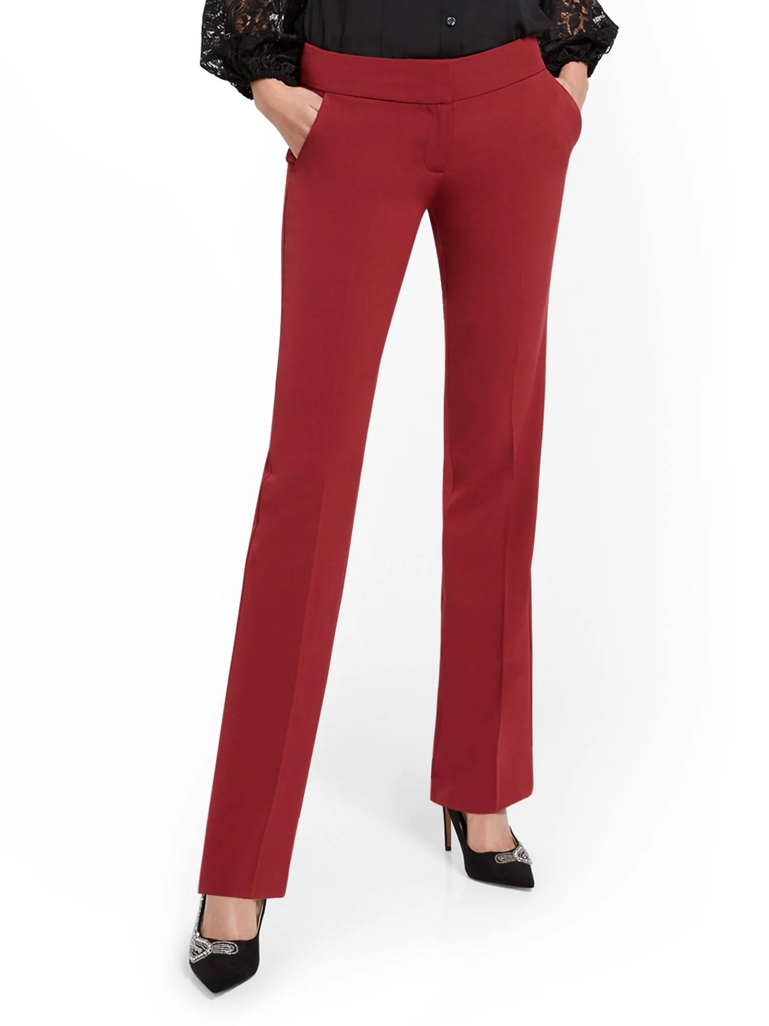 Tall Straight-Leg Pant - Essential Stretch - 7th Avenue - Image 19