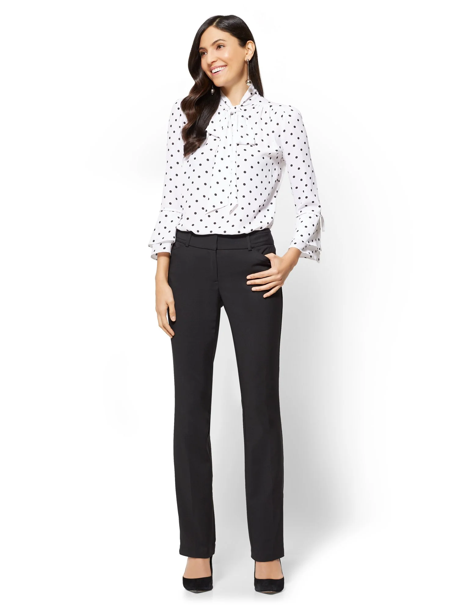 Tall Straight-Leg Pant - Signature Fit - All-Season Stretch - 7th Avenue - Image 3