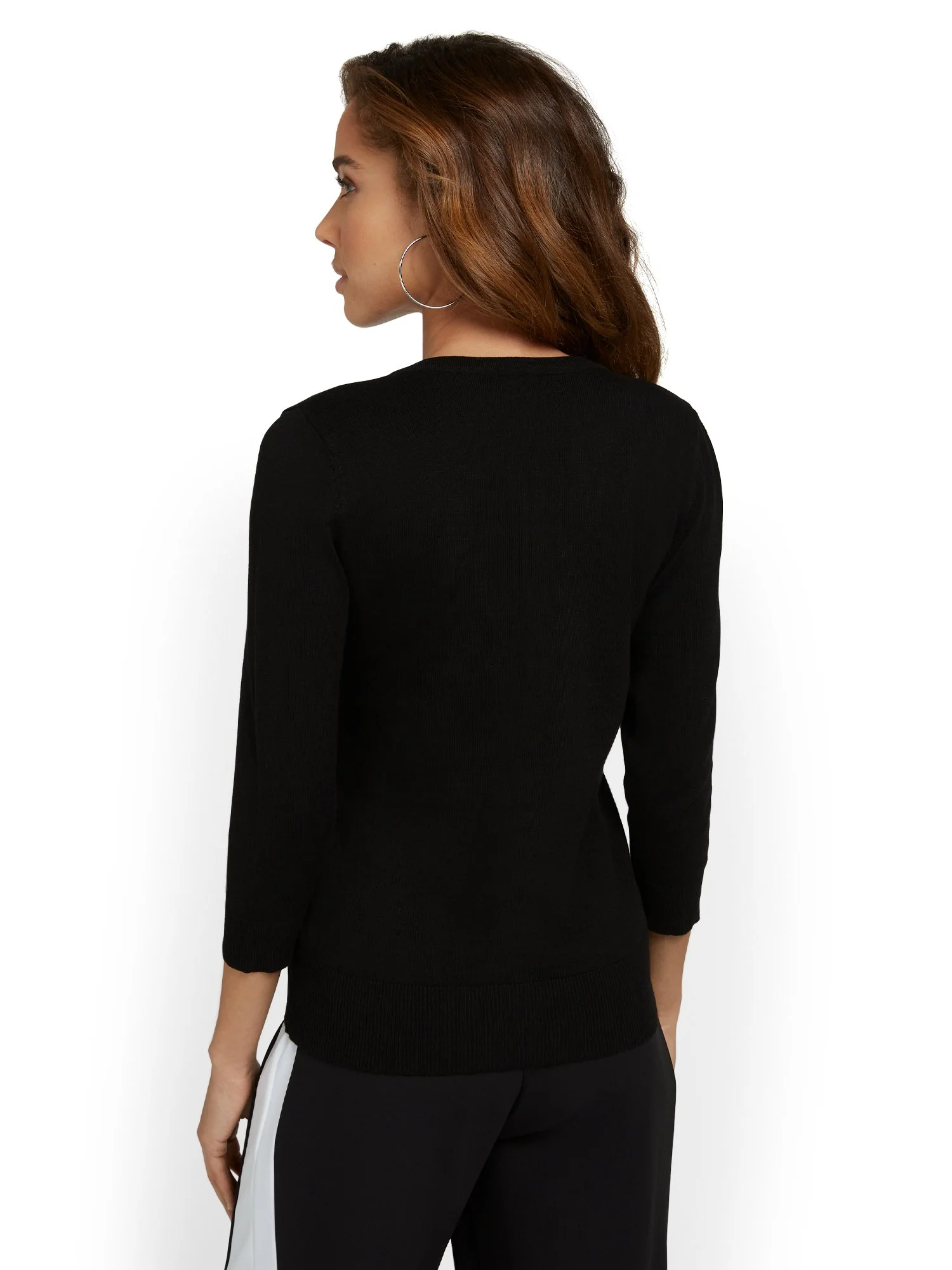 Tall Two-Pocket Chelsea Crewneck Cardigan - Image 3