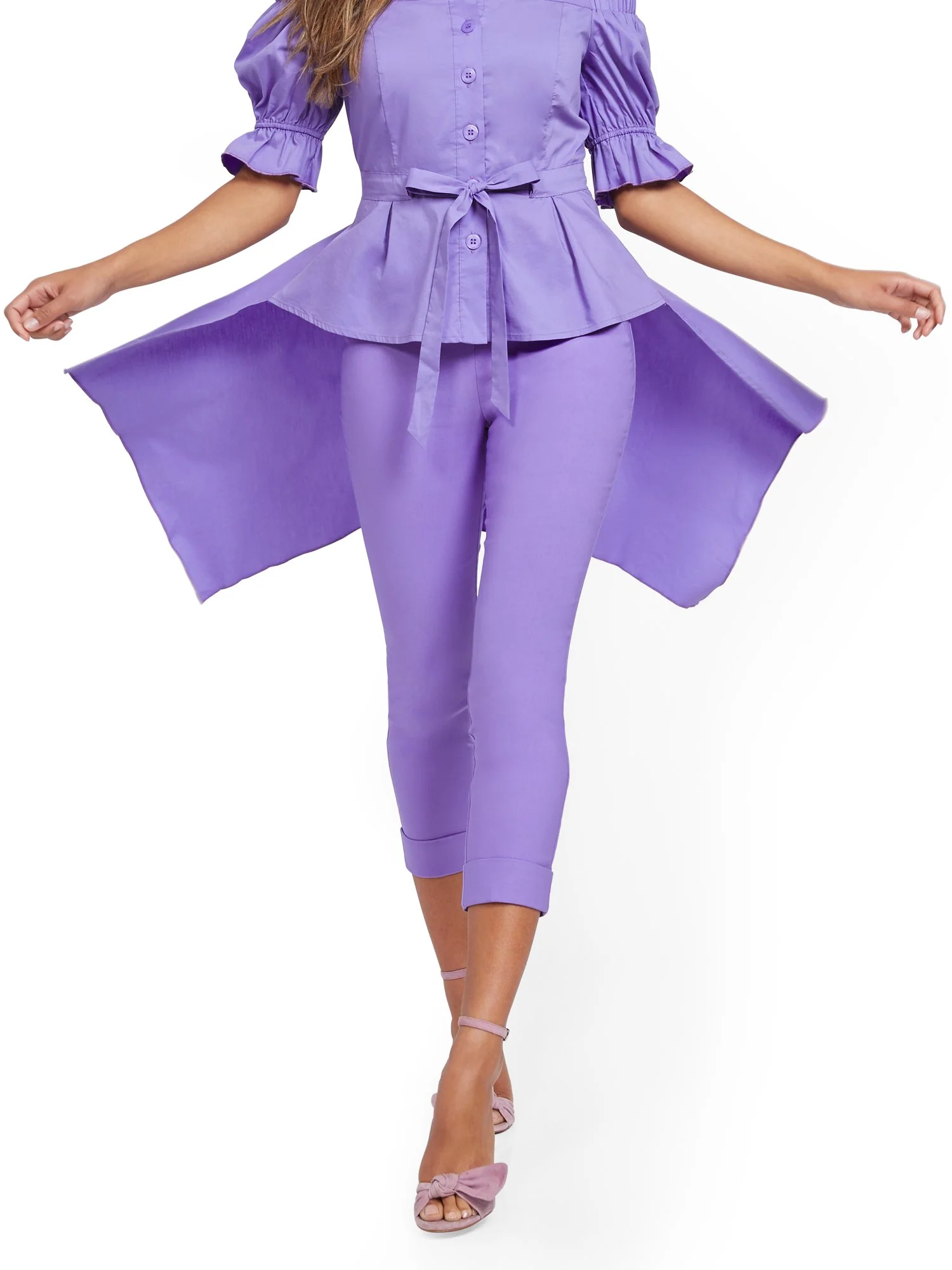 Tall Whitney High-Waisted Pull-On Capri Pant