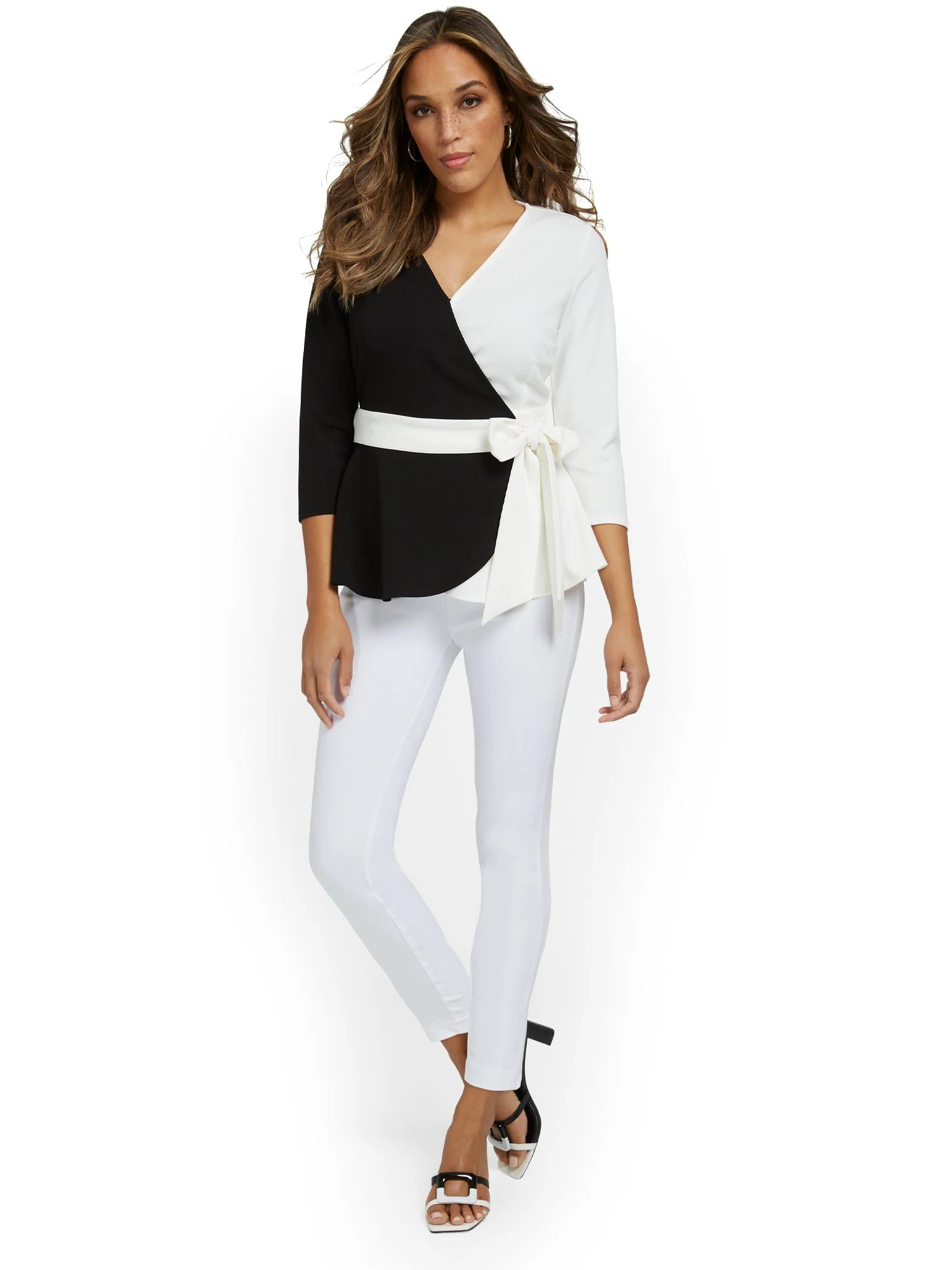Tall Whitney High-Waisted Pull-On Slim-Leg Ankle Pant - Optic White - Image 4
