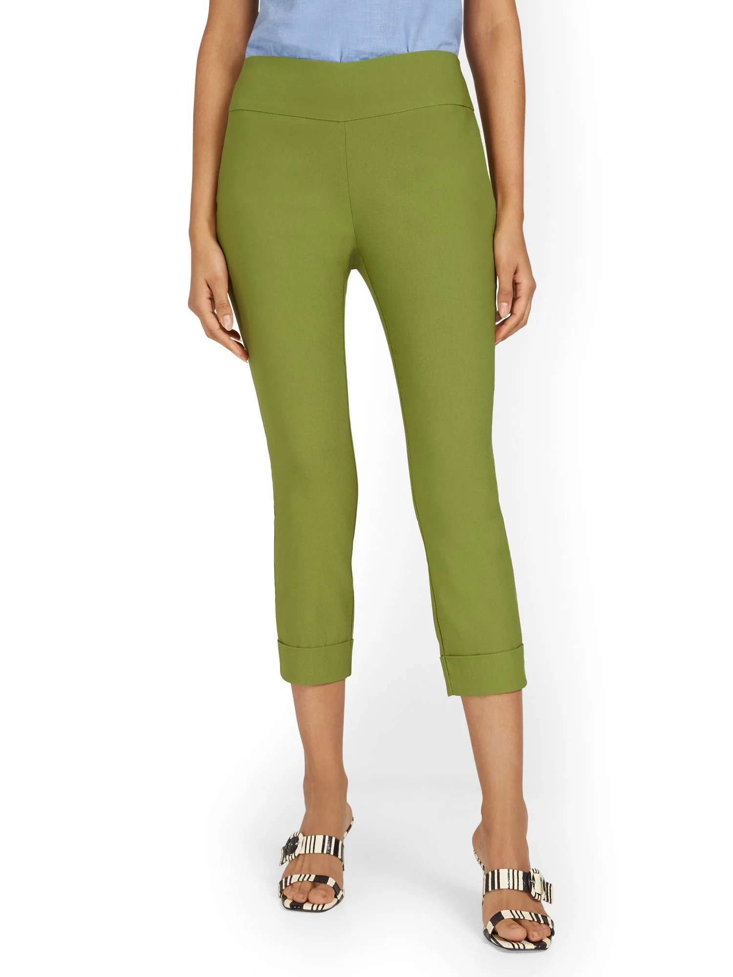 Tall Whitney High-Waisted Pull-On Slim-Leg Capri Pant - Image 13
