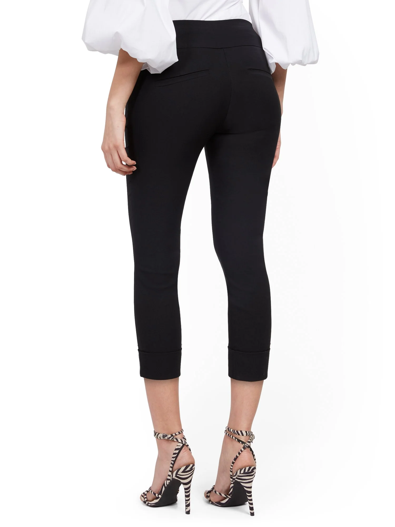 Tall Whitney High-Waisted Pull-On Slim-Leg Capri Pant - Image 3