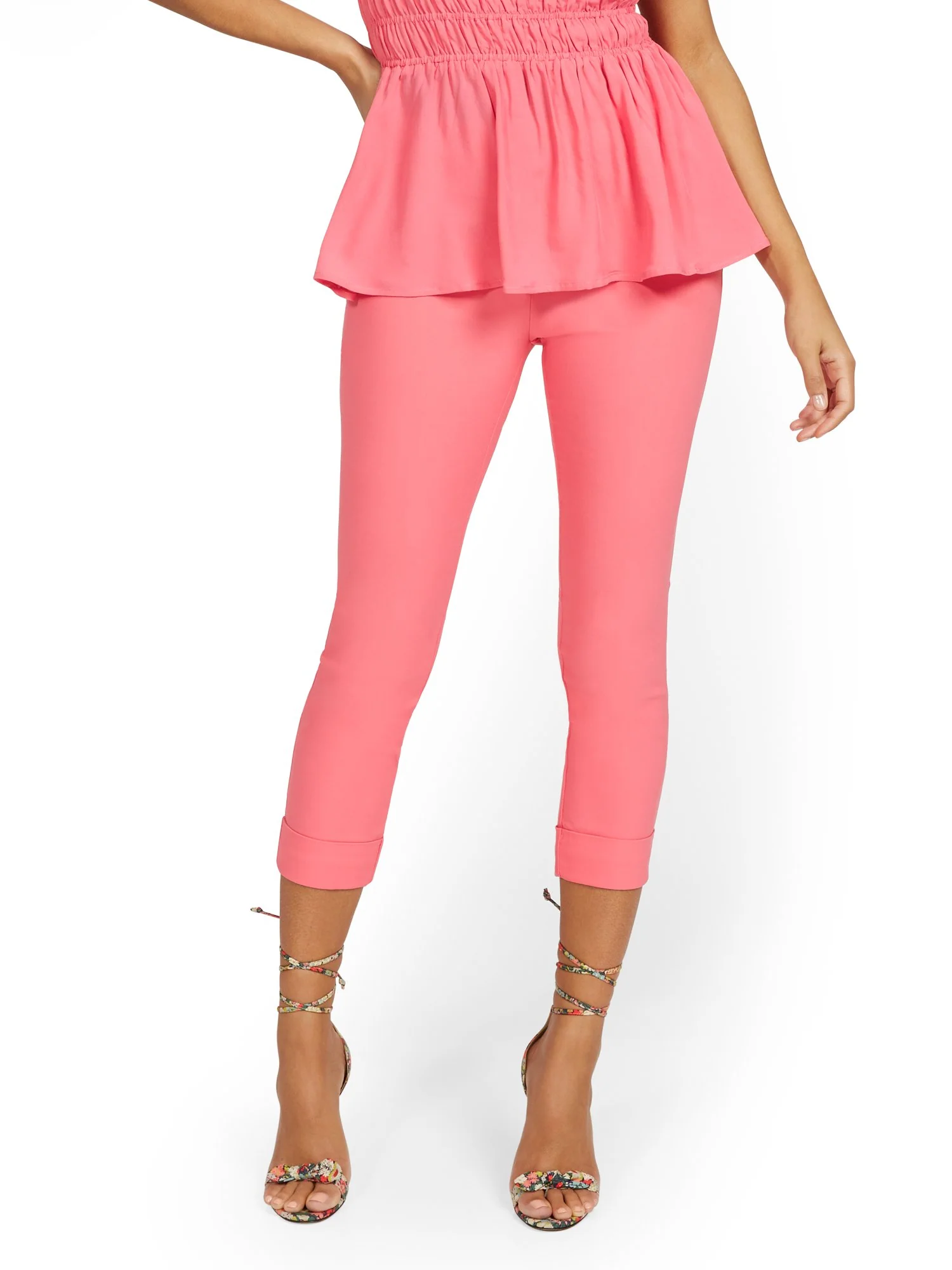 Tall Whitney High-Waisted Pull-On Slim-Leg Capri Pant - Image 47