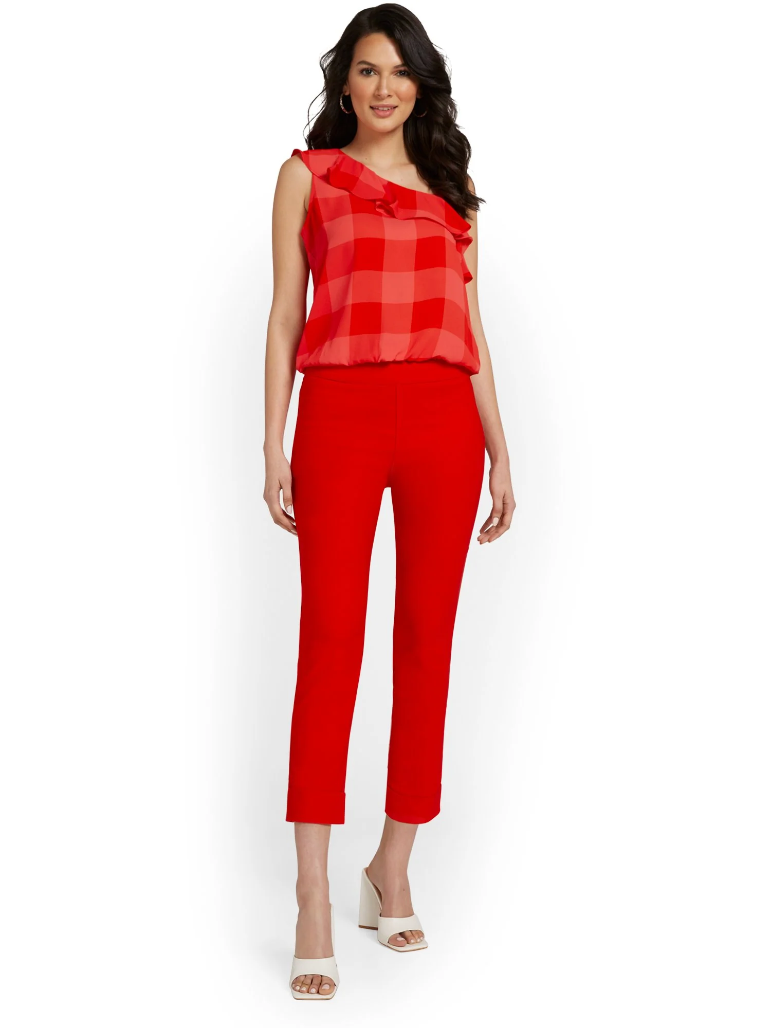 Tall Whitney High-Waisted Tummy Control Pull-On Slim-Leg Cuffed Capri Pant - Image 12