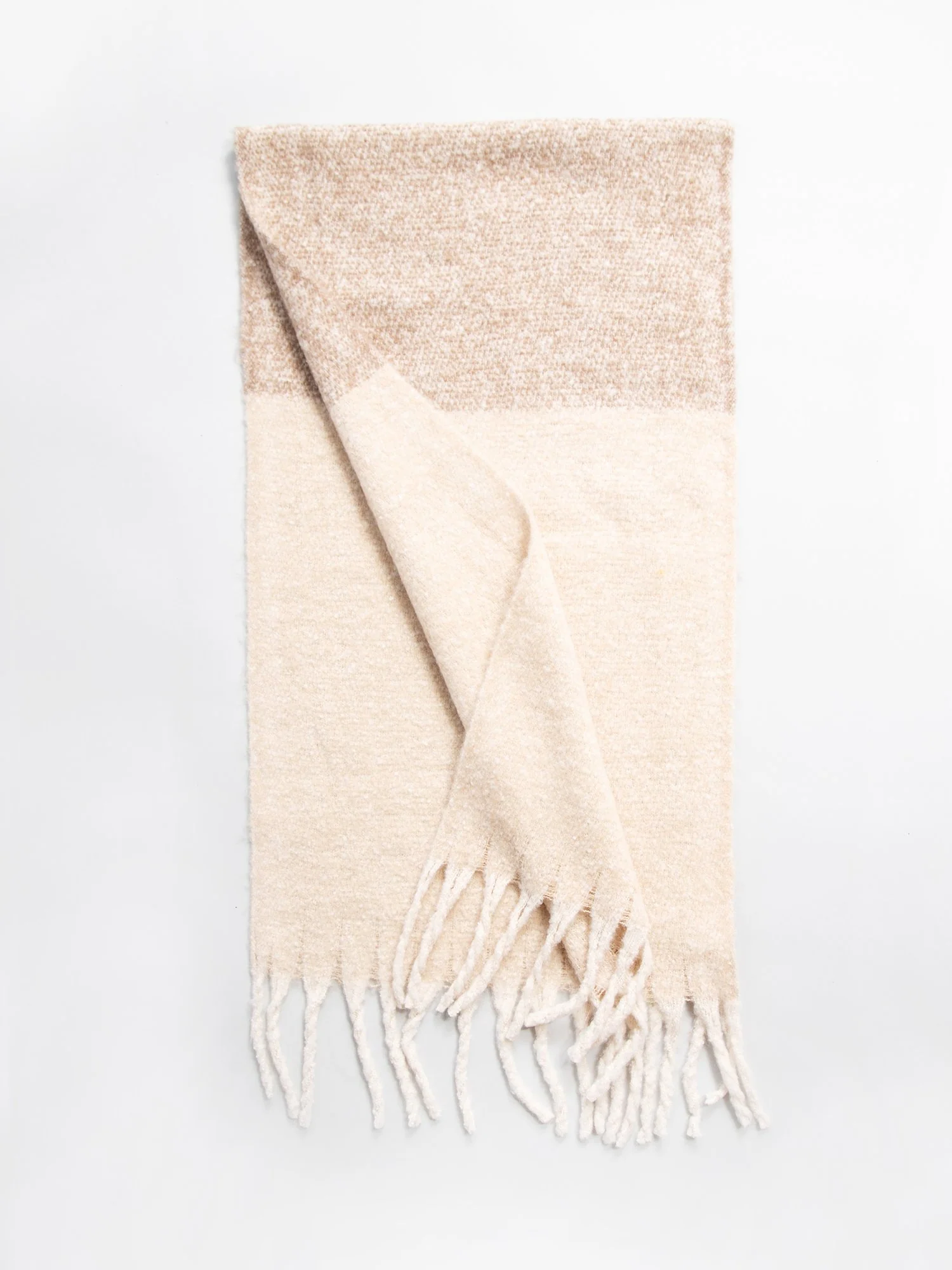 Justin Taylor Tan Brushed Plaid Scarf - Brands We Love
