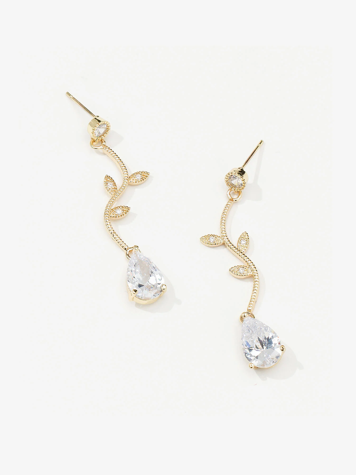 Teardrop Floral Earrings - Image 2