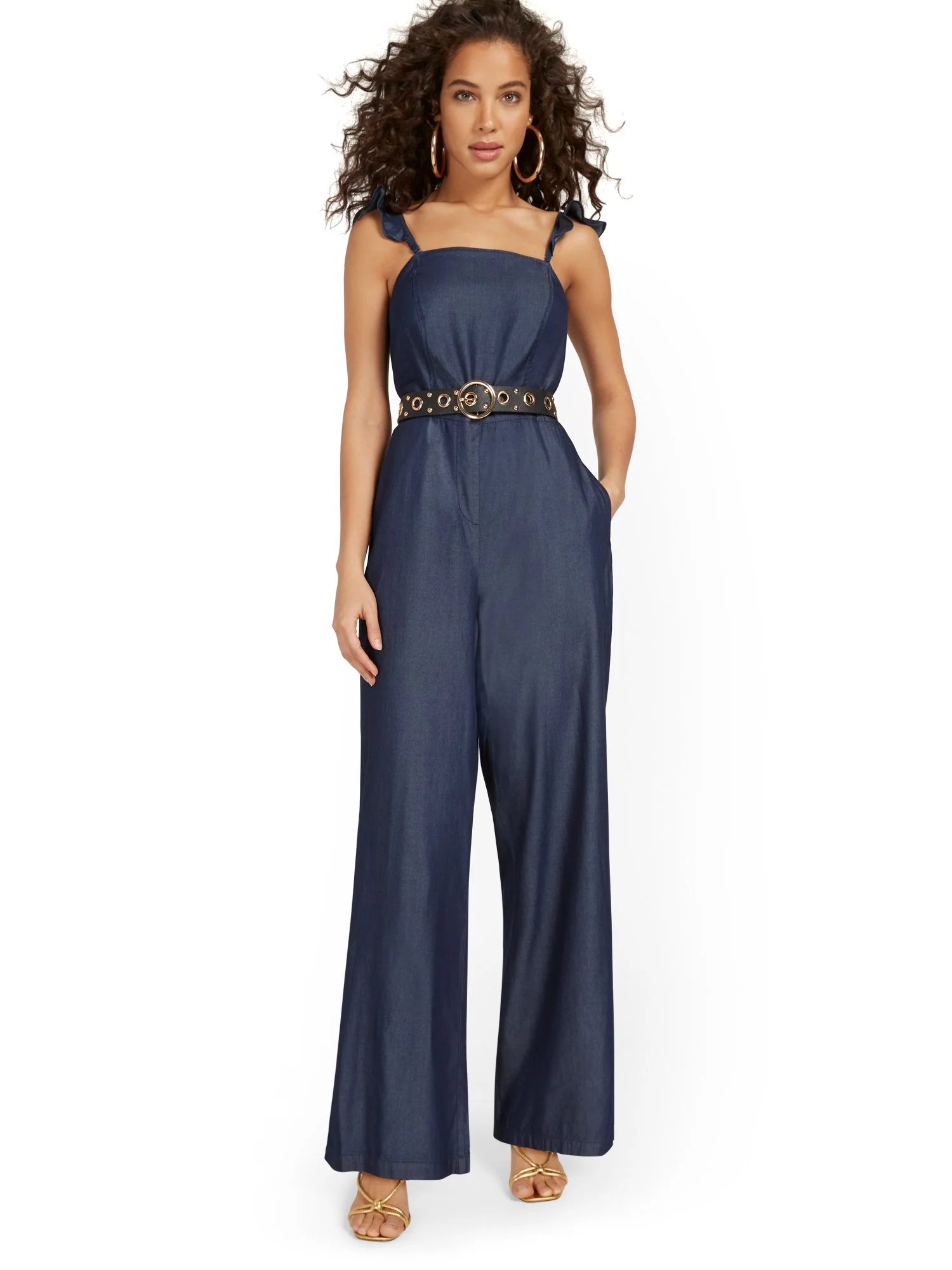 Tencel Wide-Leg Jumpsuit - Image 2