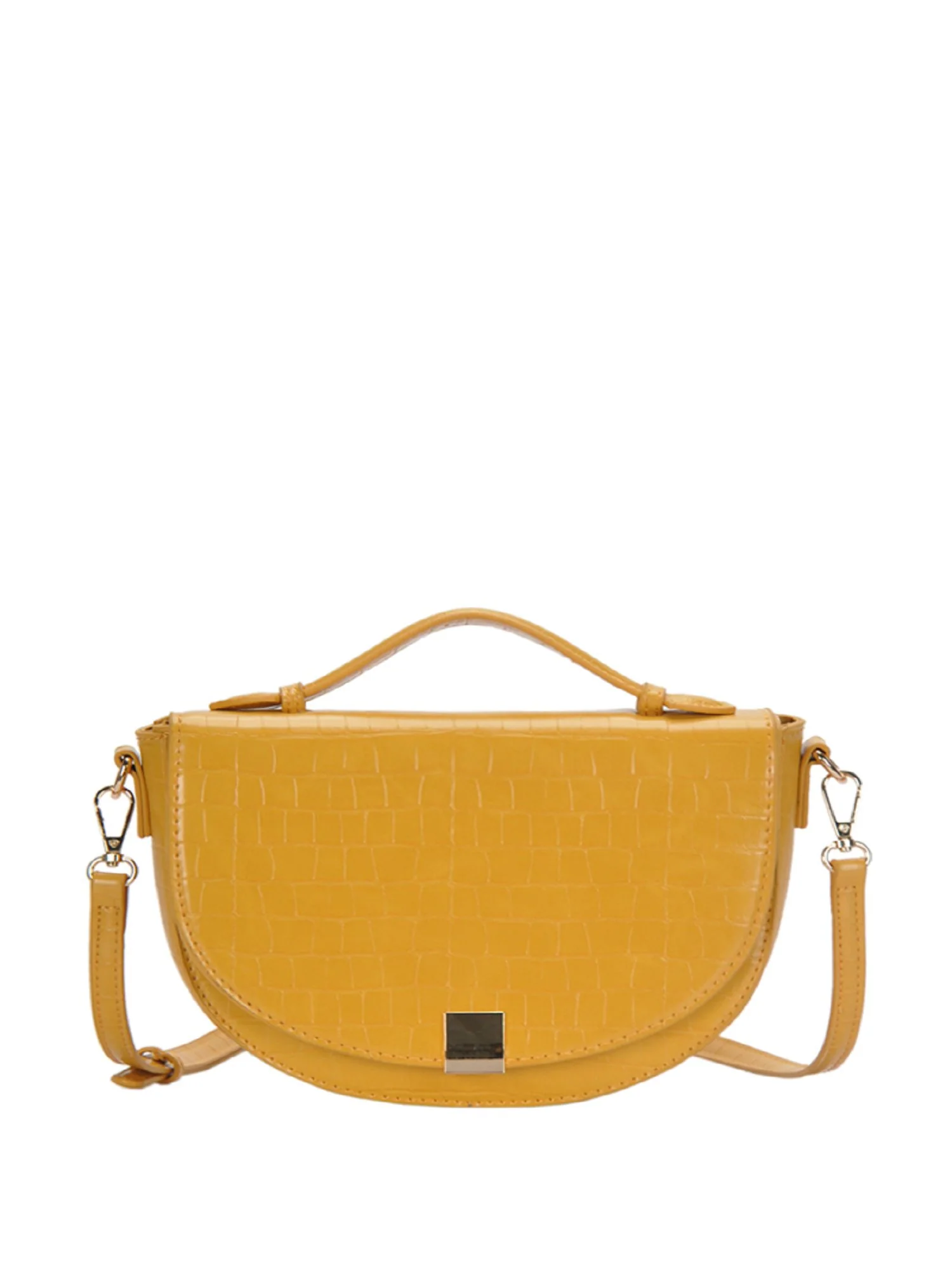 Textured Croc Crossbody Purse - Image 2