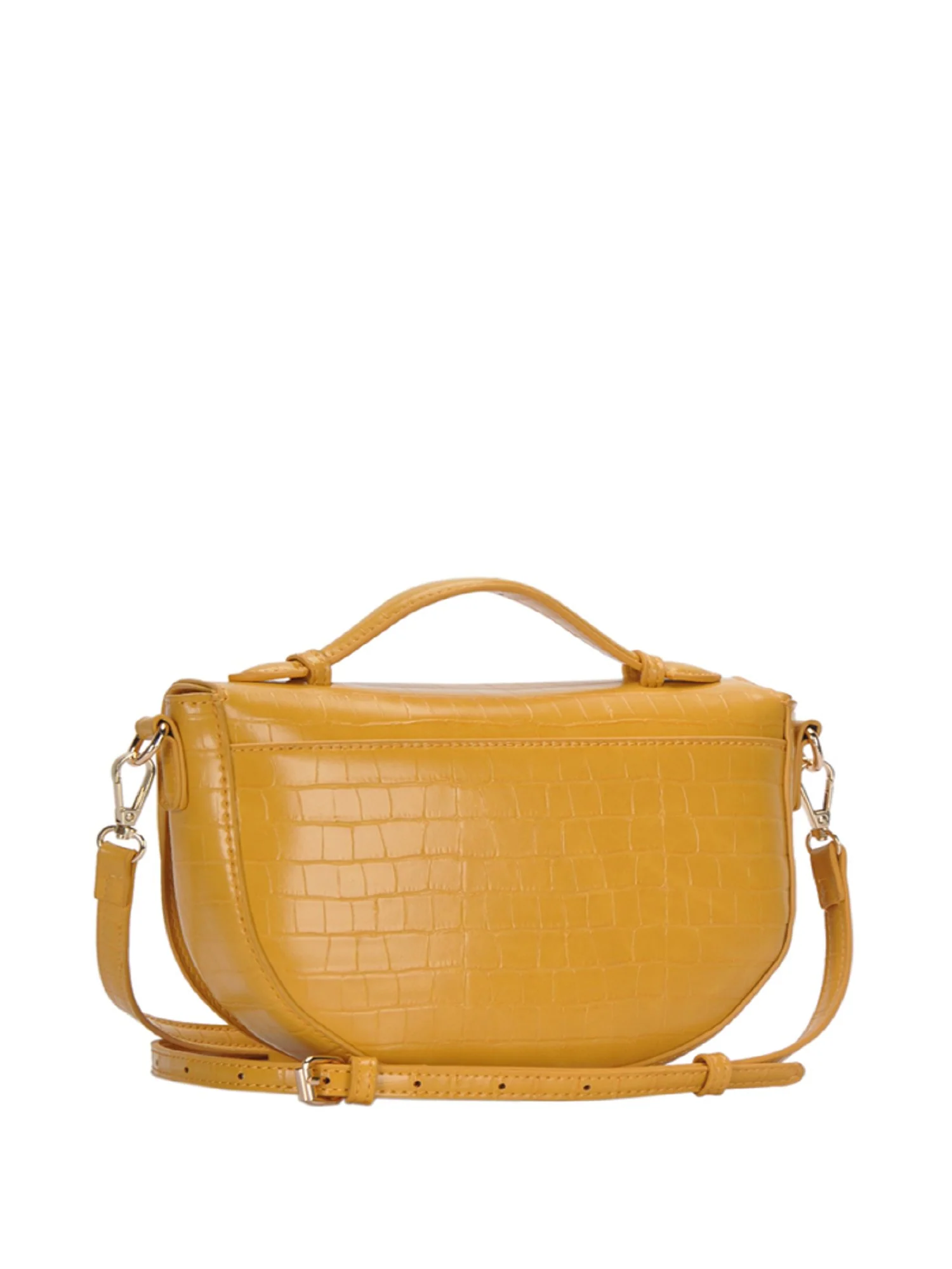 Textured Croc Crossbody Purse - Image 4