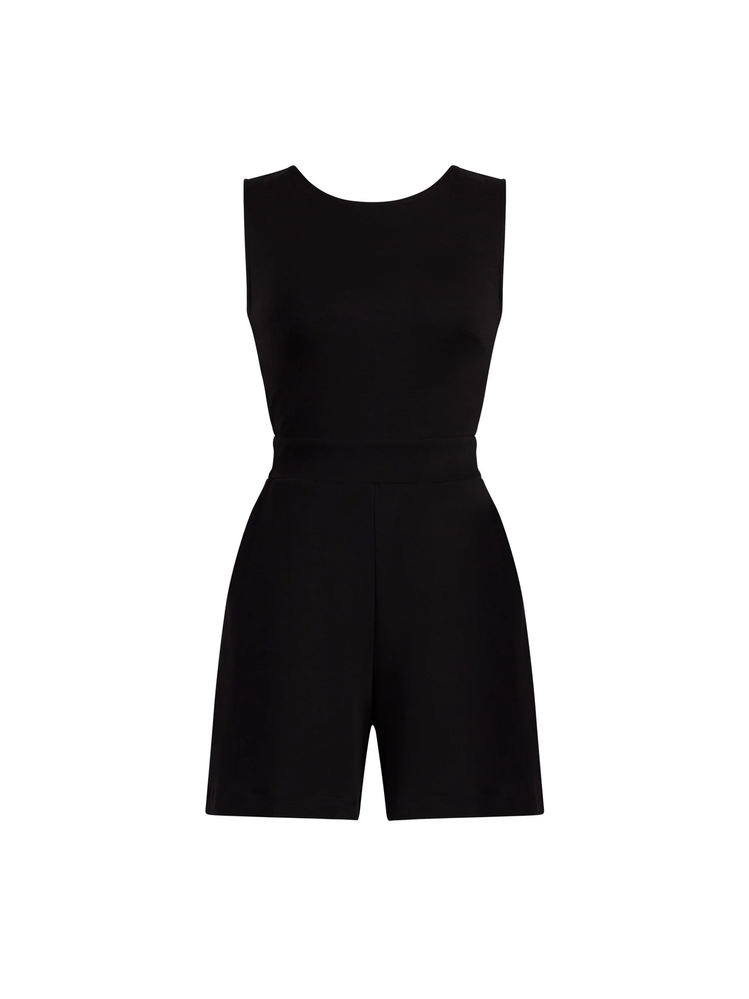 Tie-Back Cotton Romper