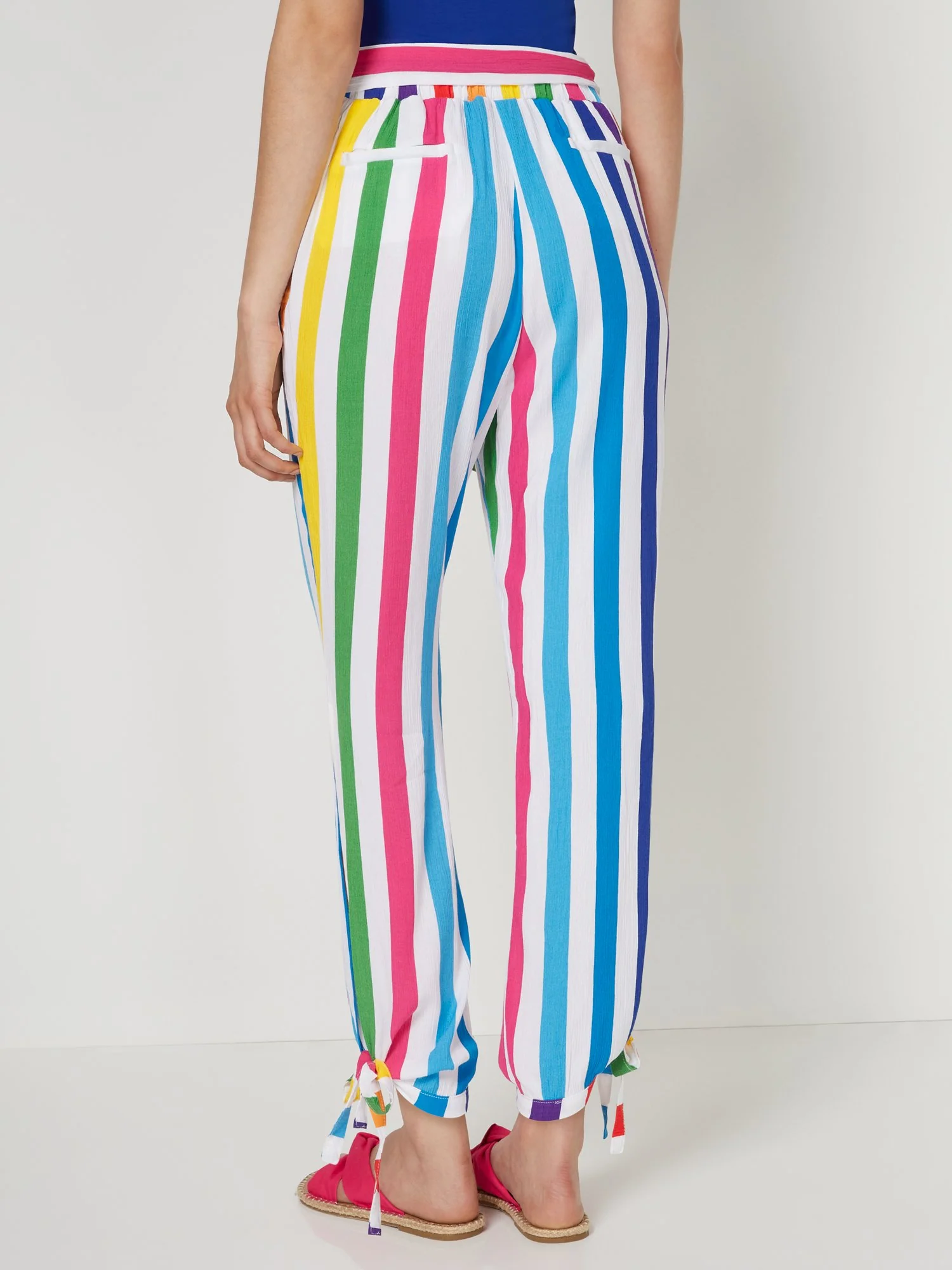 Tie-Bottom Stripe Jogger Pant - Image 3