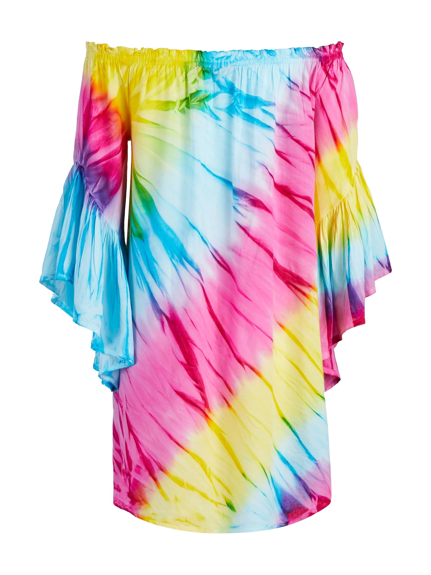 Tie-Dye Off-The-Shoulder Dress - Image 3