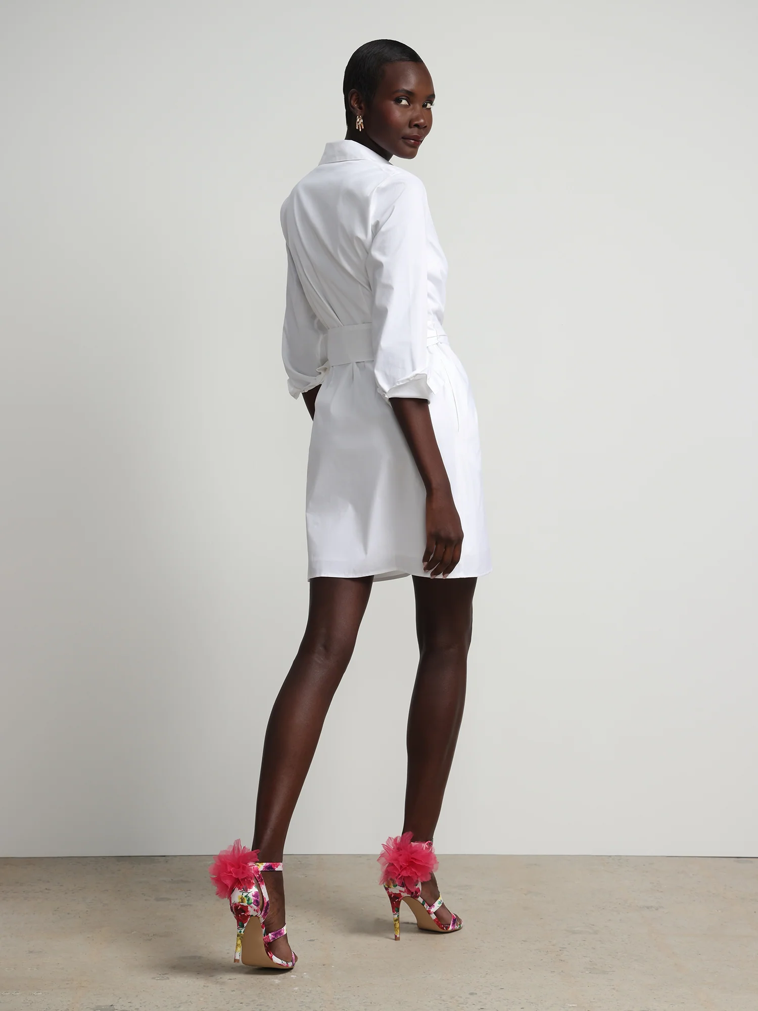 Tie-Front Button-Down Madison Shirtdress - Image 3