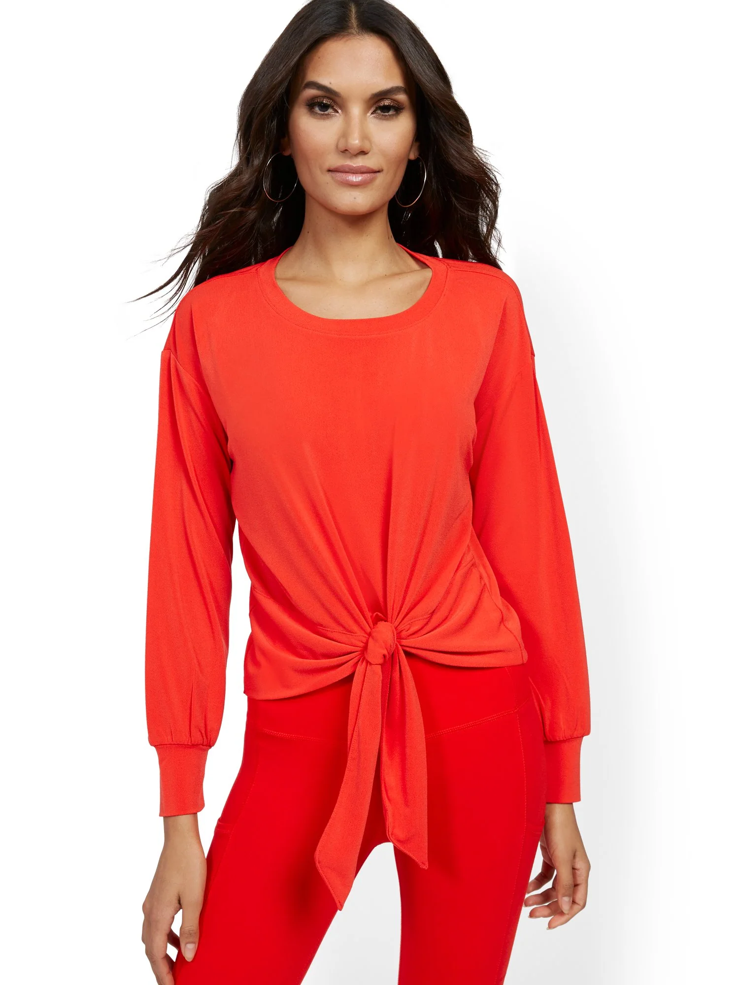 Tie-Front Crepe Top - Image 4